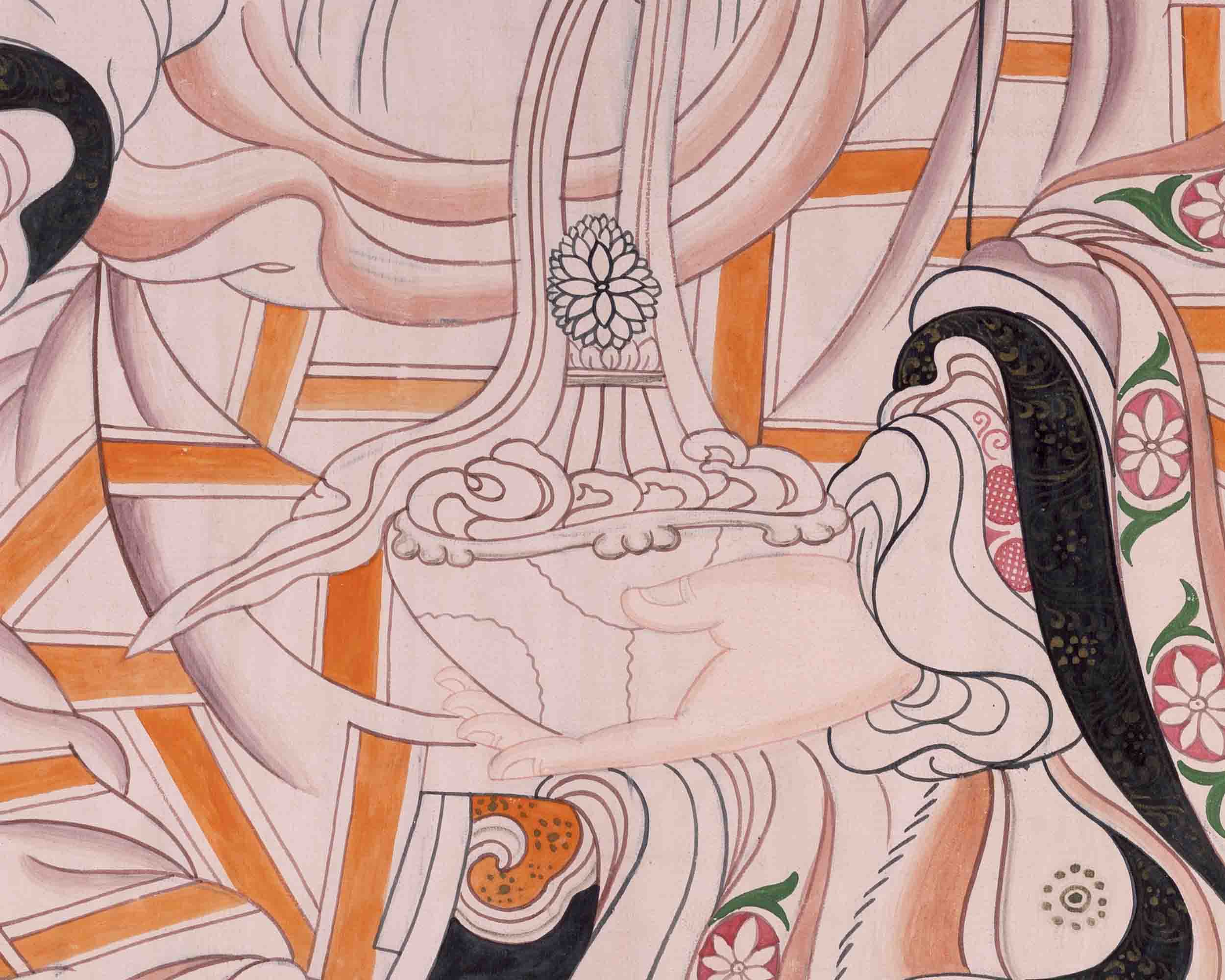 Guru Rinpoche Thangka | Traditional Tibetan Painting | Wall Decors