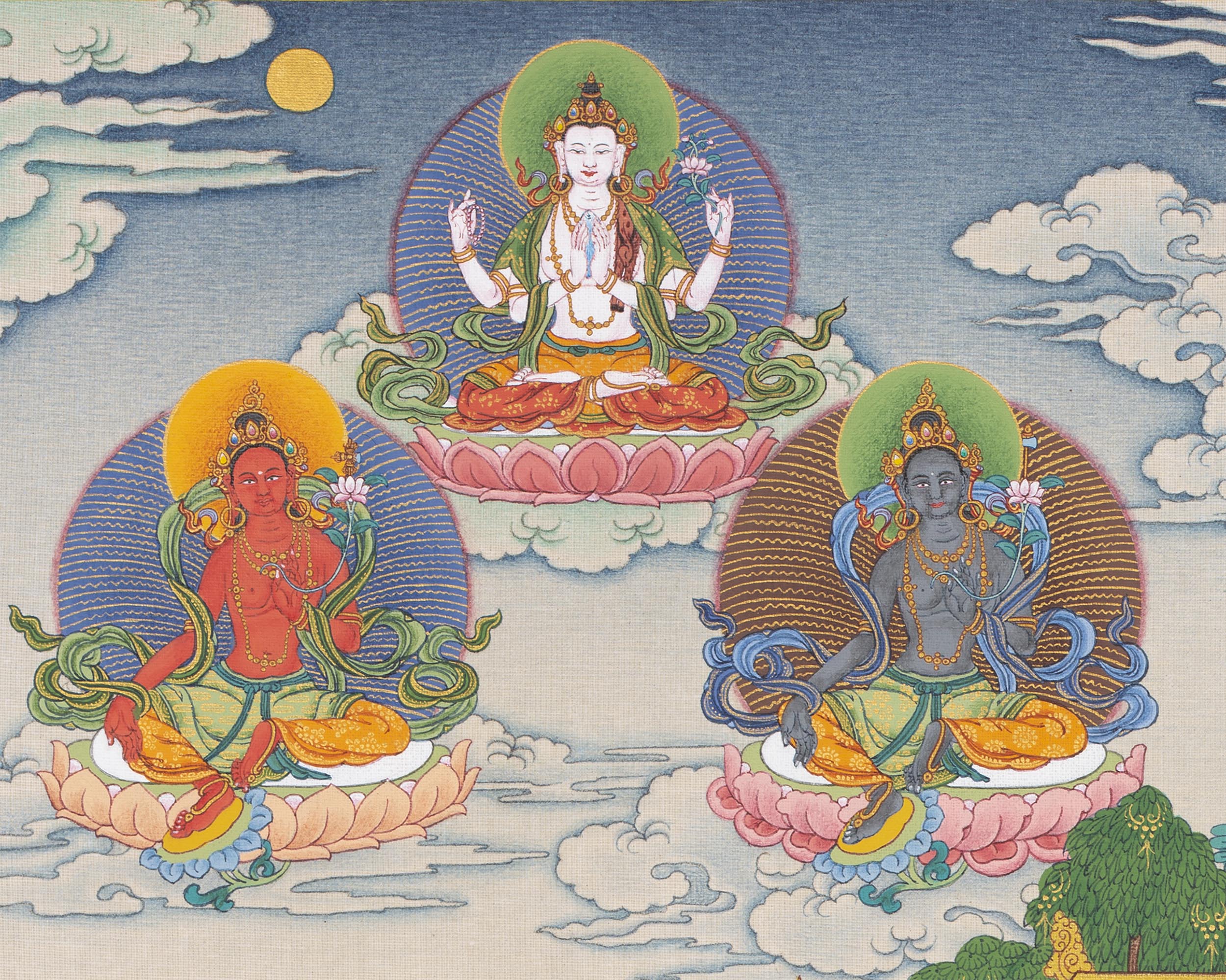 21 Tara Thangka | Dolma Female Buddha | Orgyen Chokgyur Dechen Lingpa Tradition