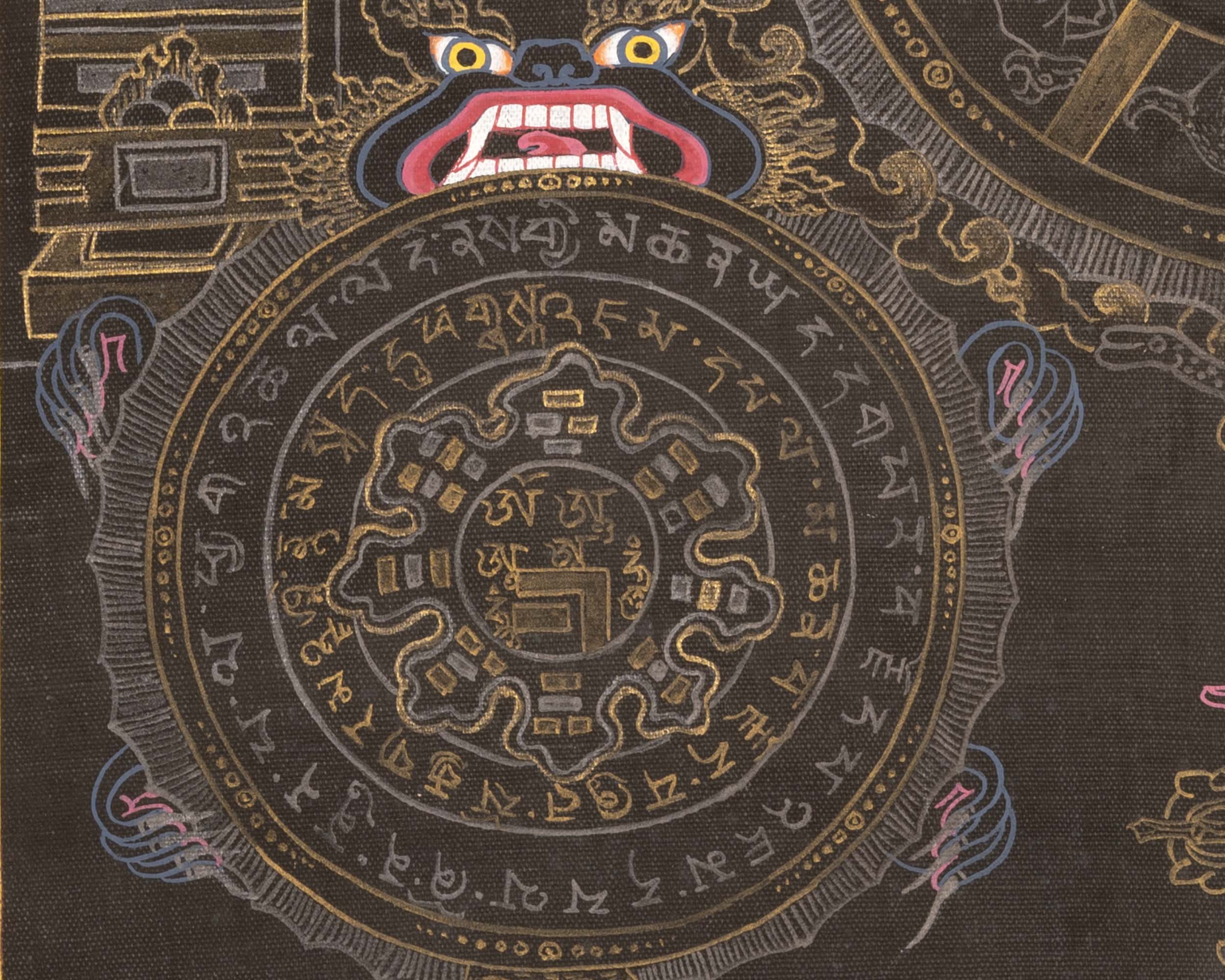 Tibetan Calendar Thangka | Traditional Artwork | Wall Decors