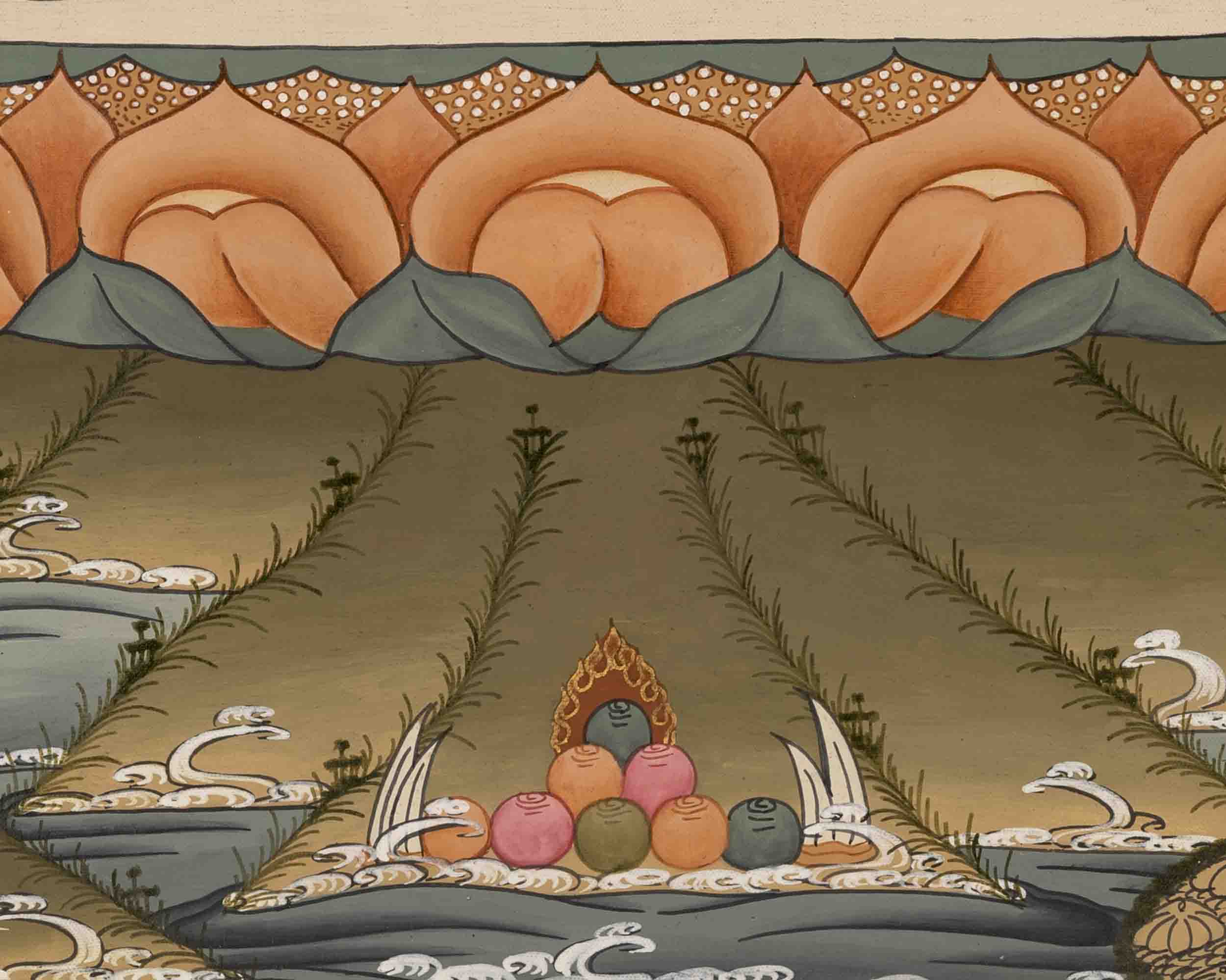 Harmony Unveiled: Samantabhadra Thangka featuring the Yab Yum Buddha in Religious Buddhist Art