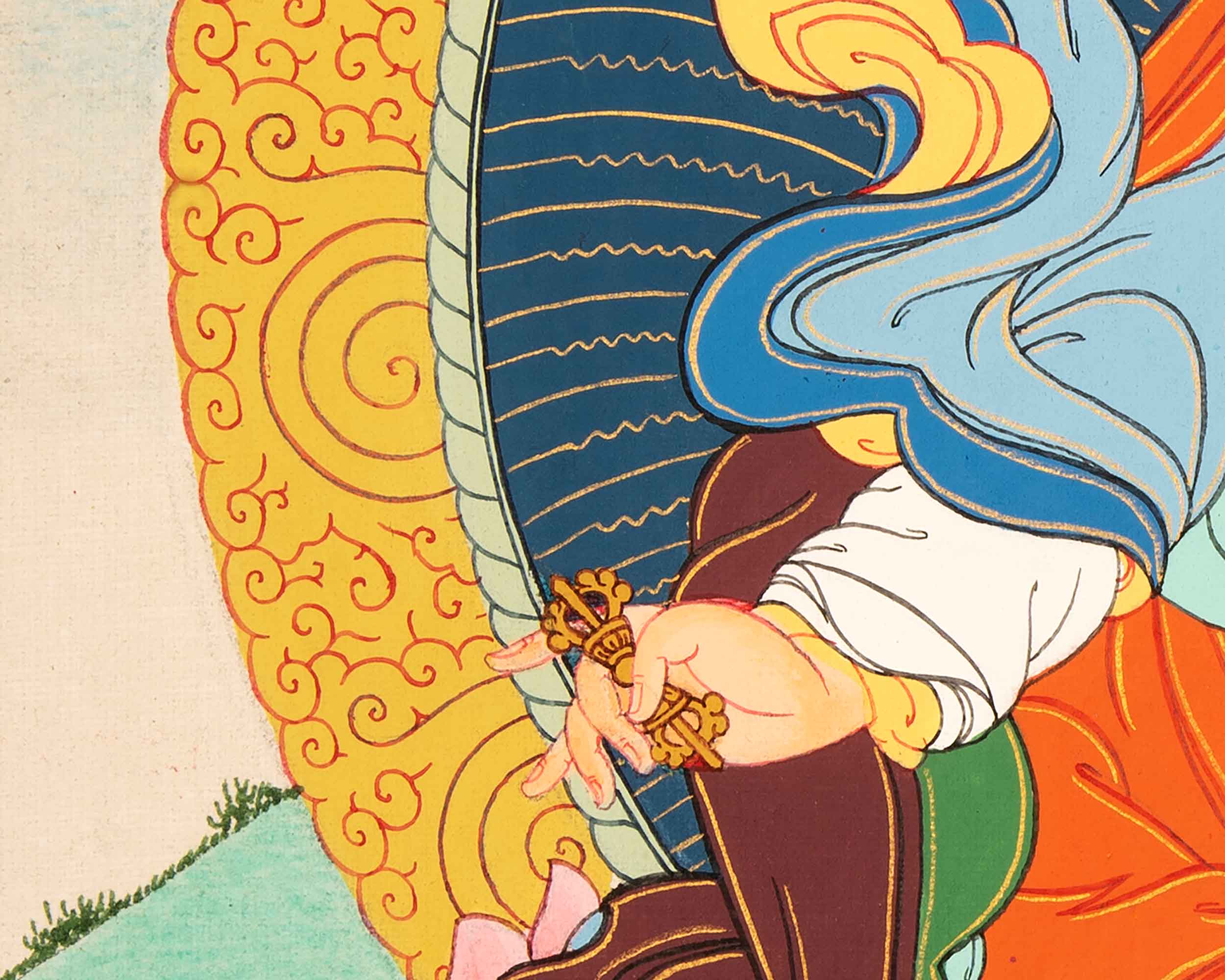 Guru Rinpoche Meditation Thangka | Traditional Buddhist Art