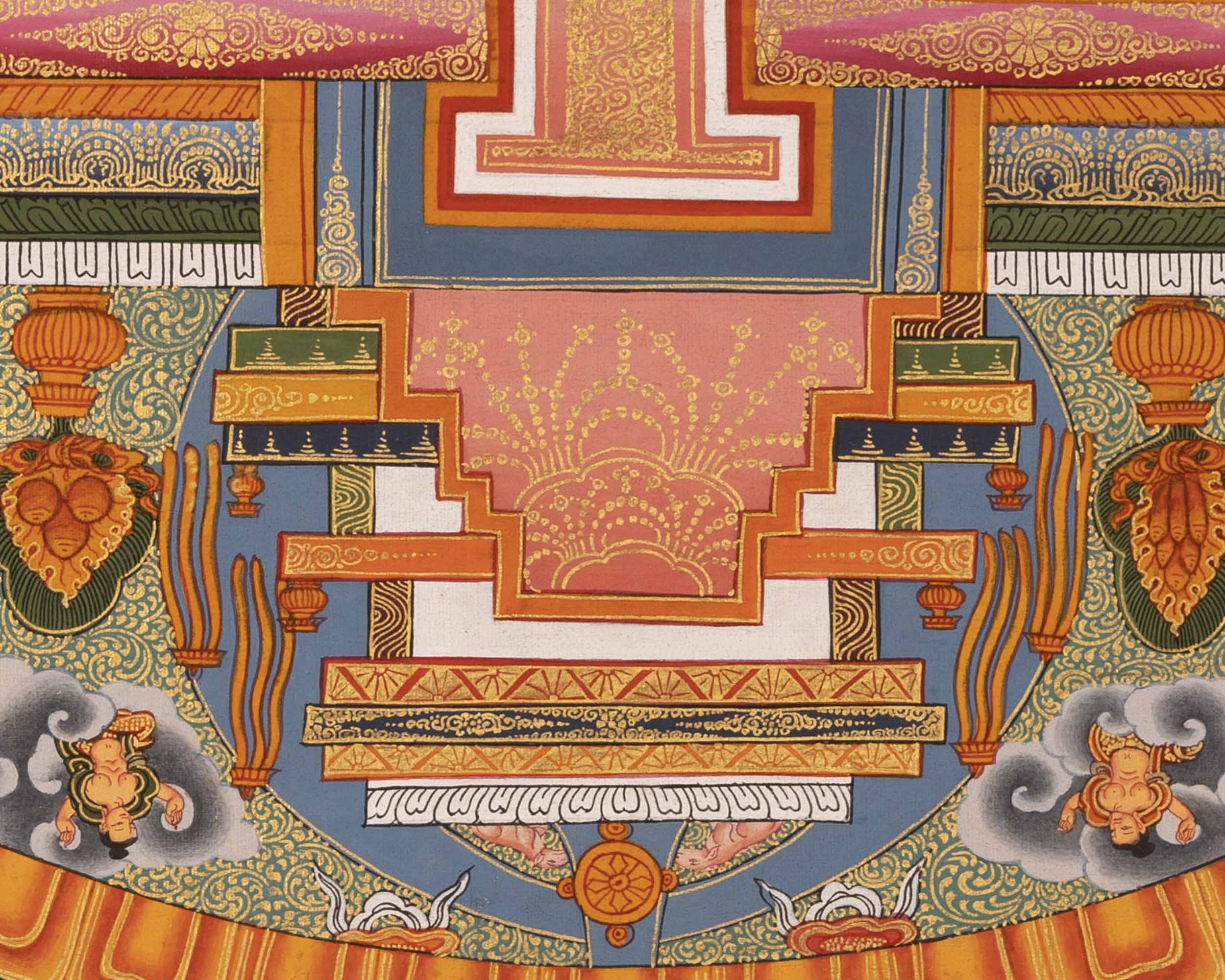 Amitayus Buddha Mandala Thangka | Long Life Granting Deity