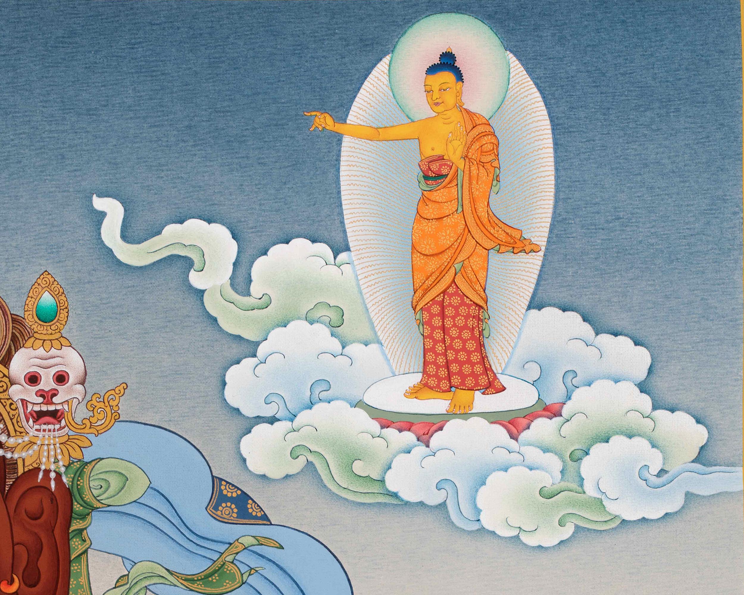 Wheel of Life Thangka Prints | Tibetan Buddhist Mandala Painting