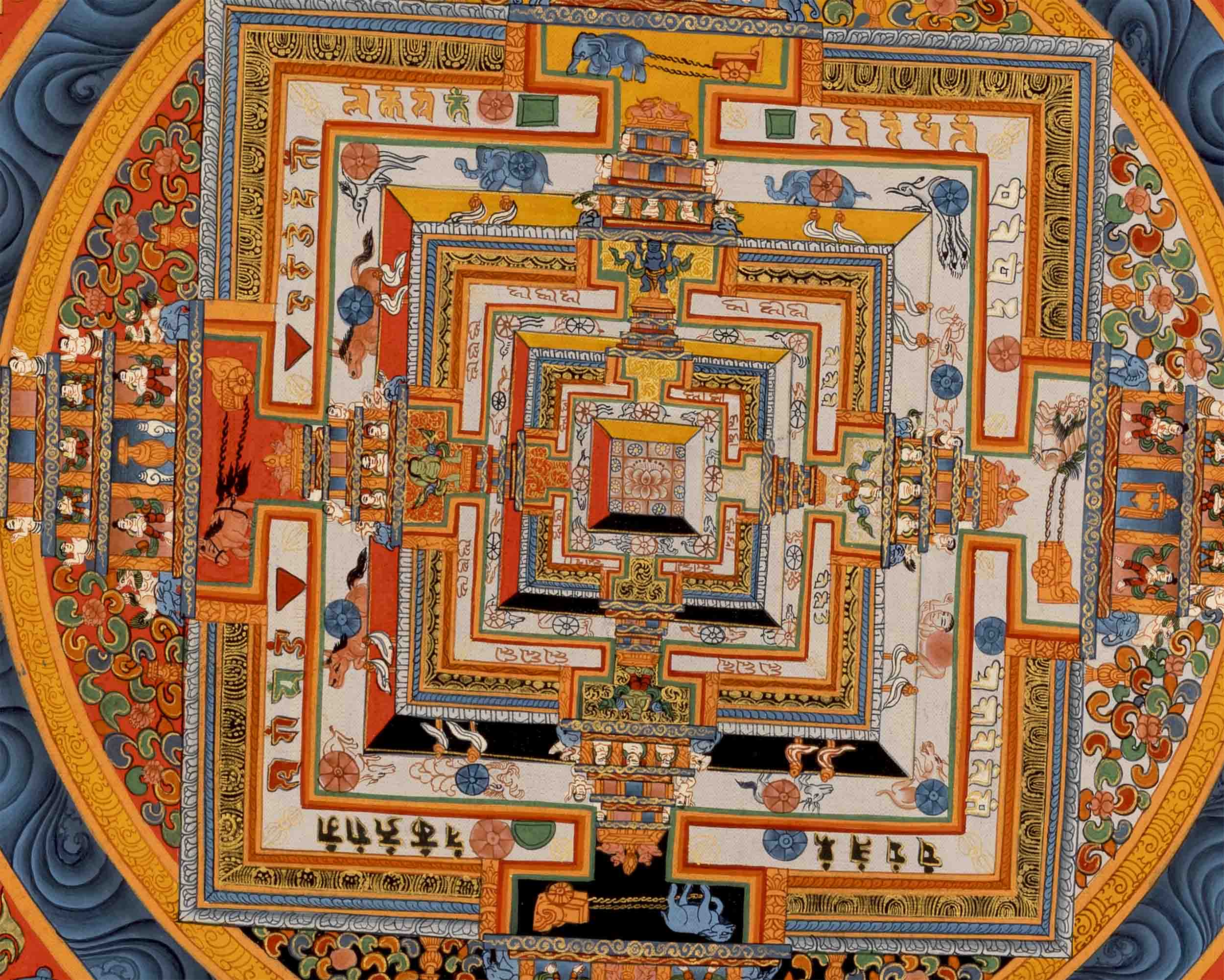 Kalachakra Mandala Tibetan Thangka | Zen Buddhism