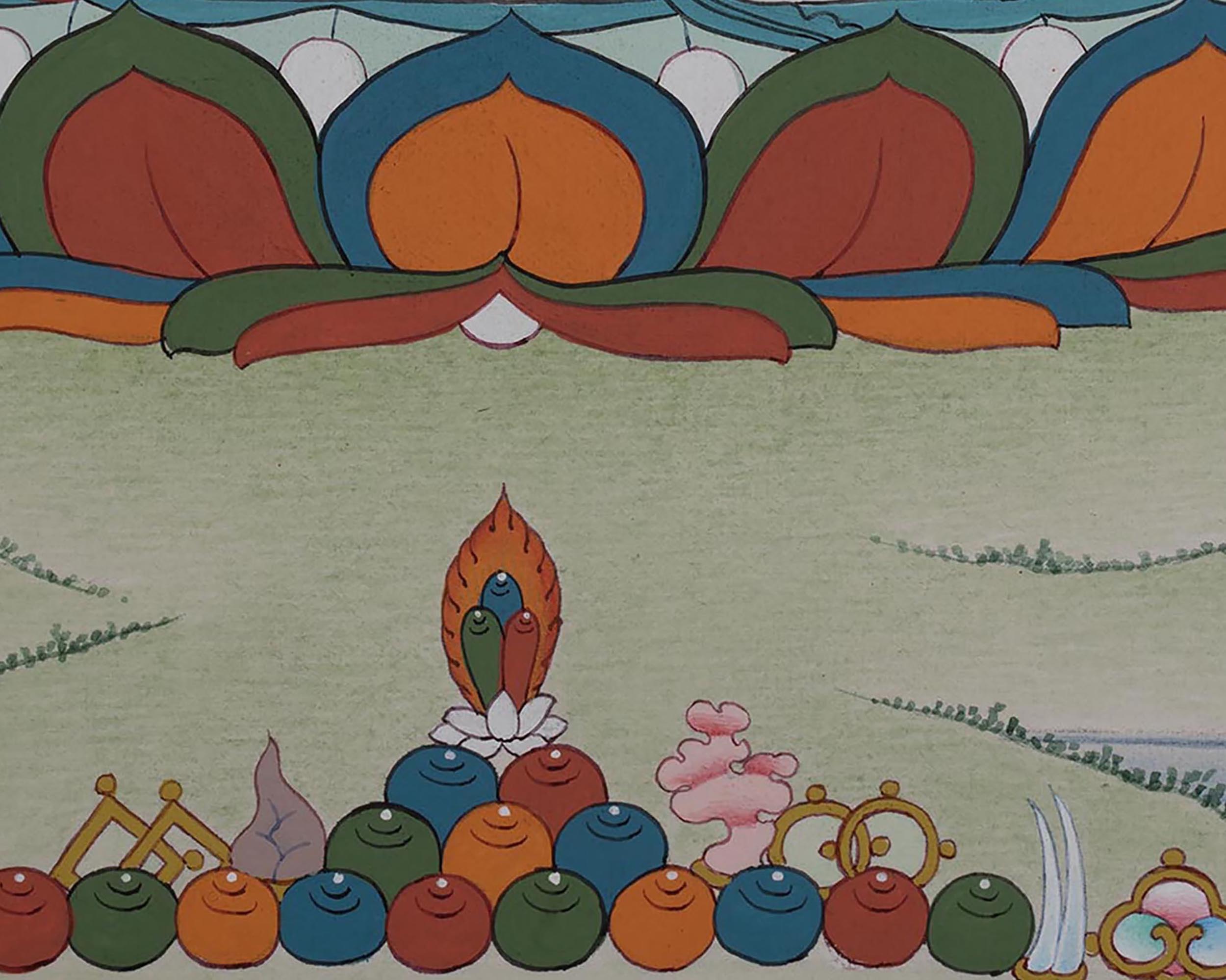 Vajrasattva Thangka, Dorje Sempa, Purifying Your Negative Karma