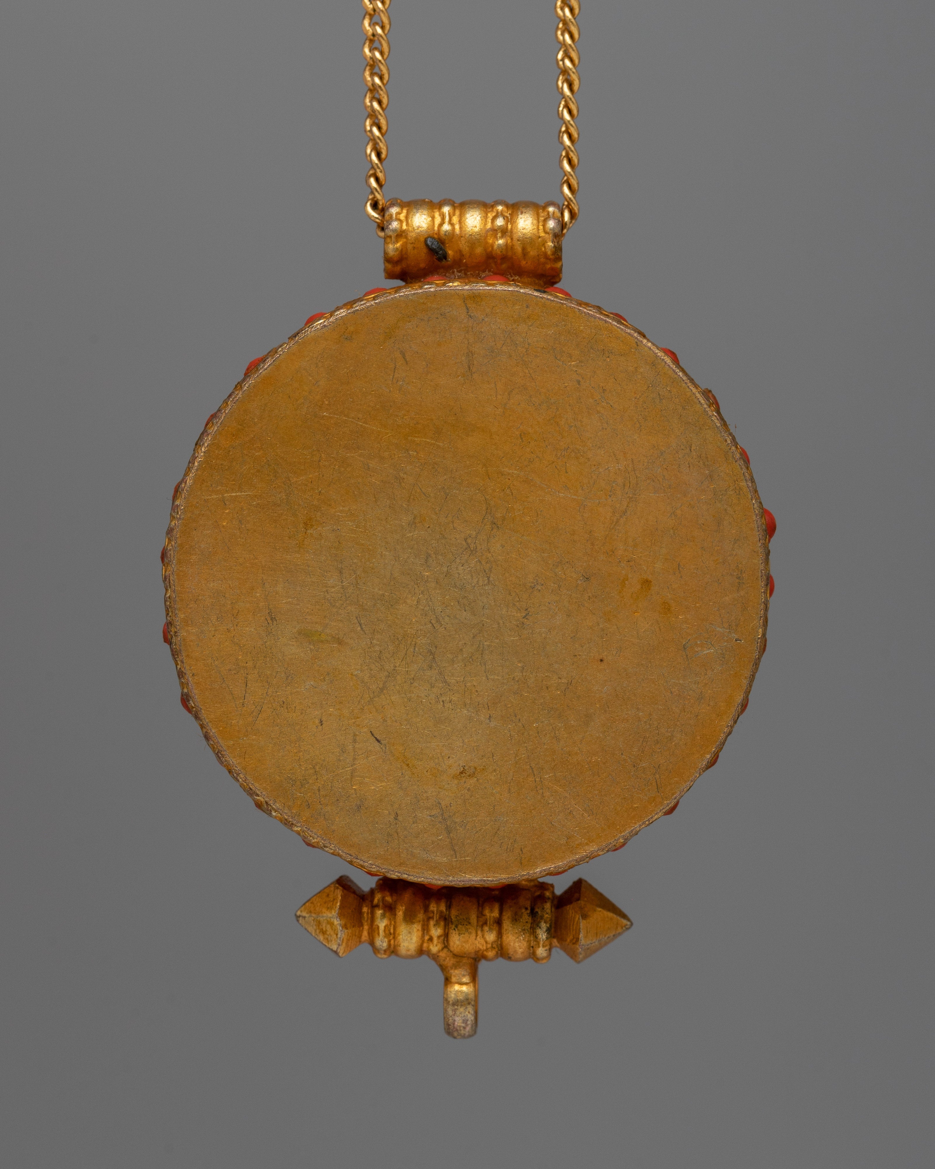 Double Vajra Ghau Box Locket | Portable Ghau Amulet