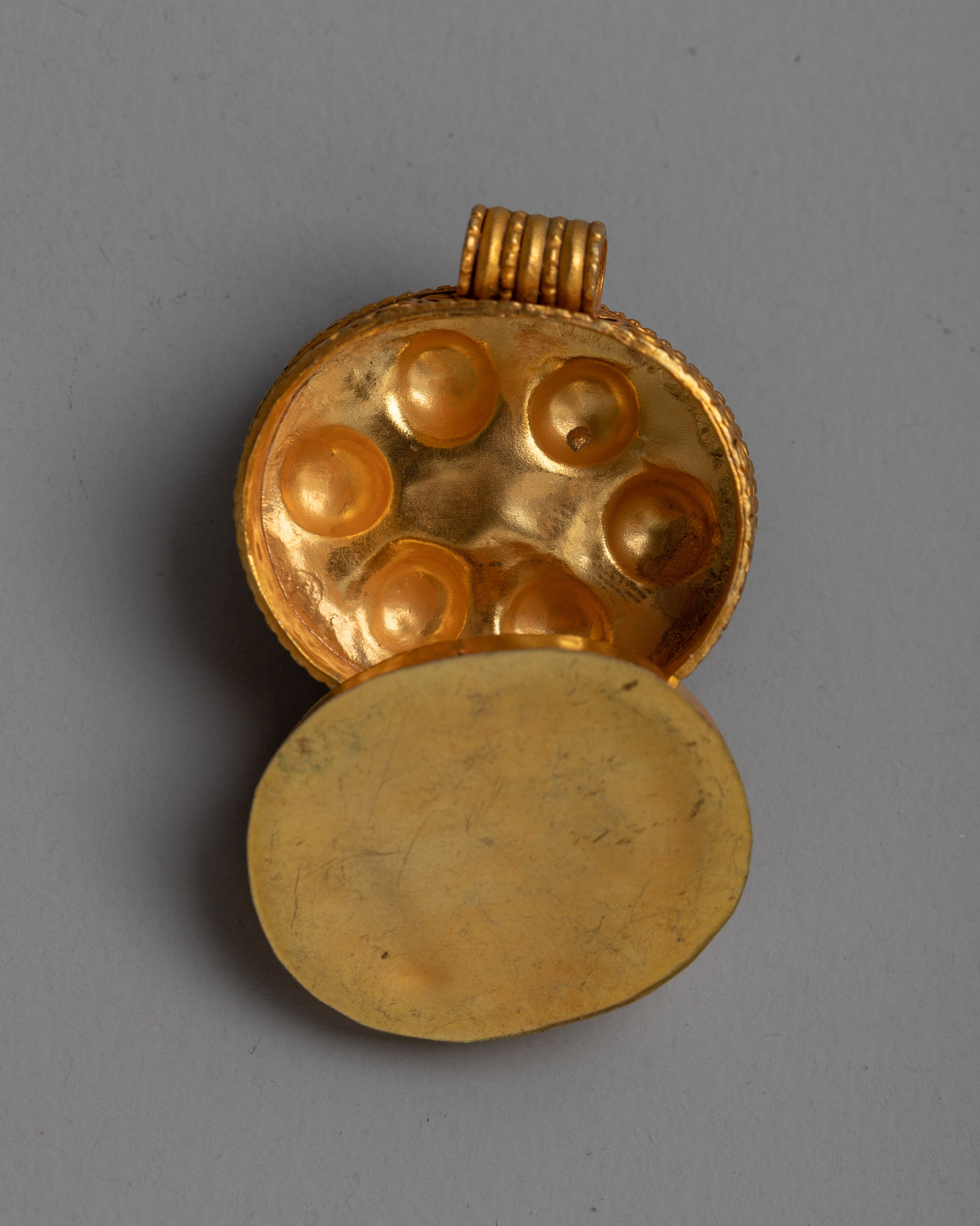 Copper Ghau Locket | Traditional Tibetan Amulet Box