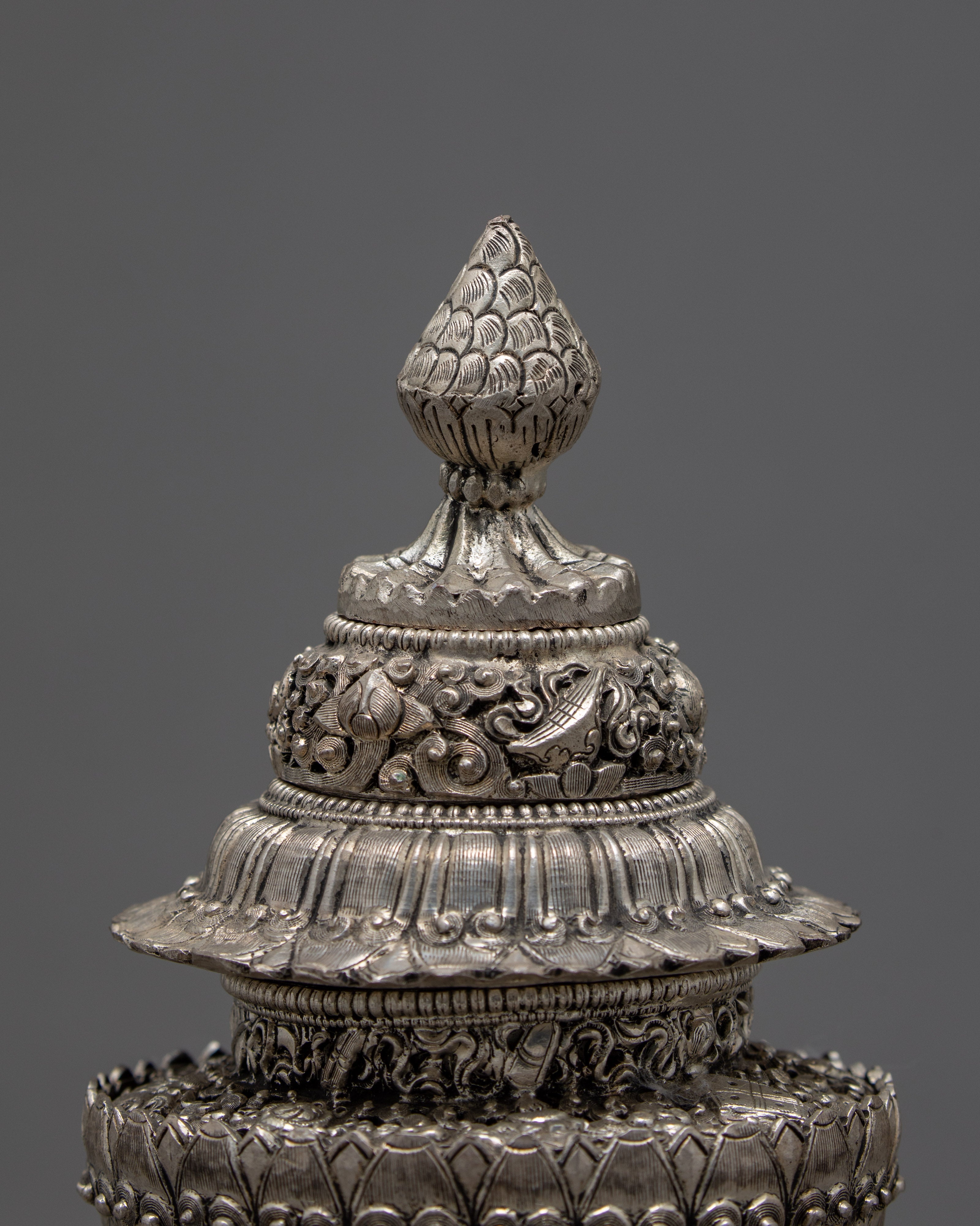 Handcrafted Dhupur Rice Pot | Buddhist Rice Offering Bowl | Ritual Items