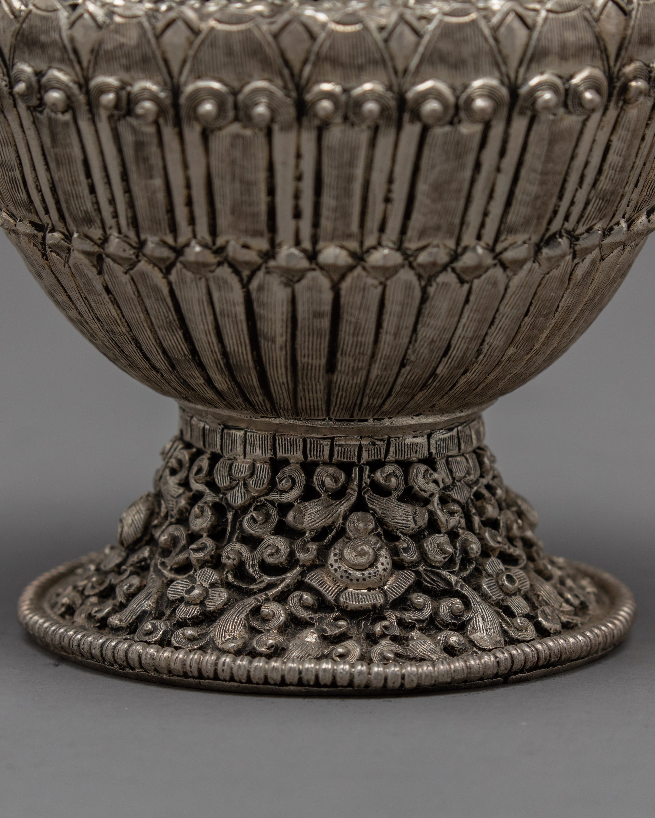 Handcrafted Dhupur Rice Pot | Buddhist Rice Offering Bowl | Ritual Items