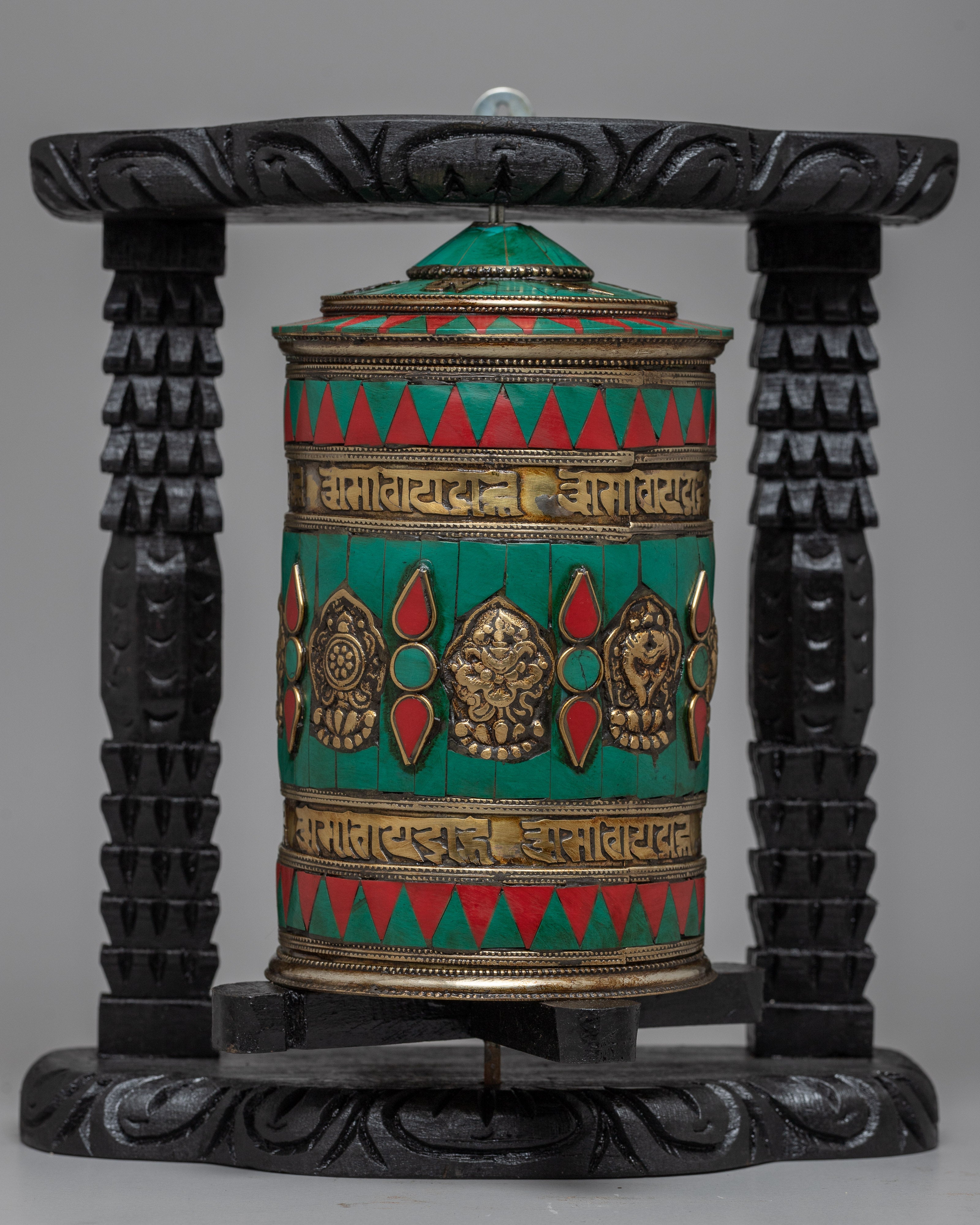 Buddhist Spinning Prayer Wheel | Buddhist Meditation Enhancer