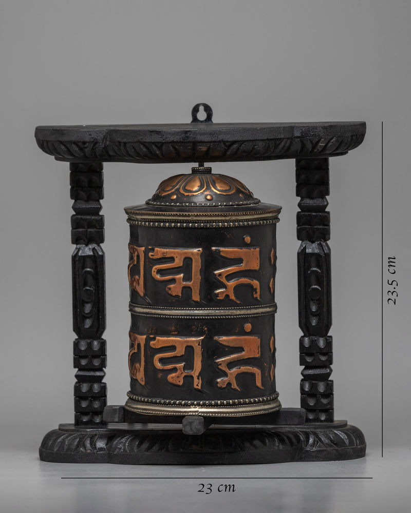 Tibetian Prayer Wheel |  Buddhist Ritual Object for Home and Practice