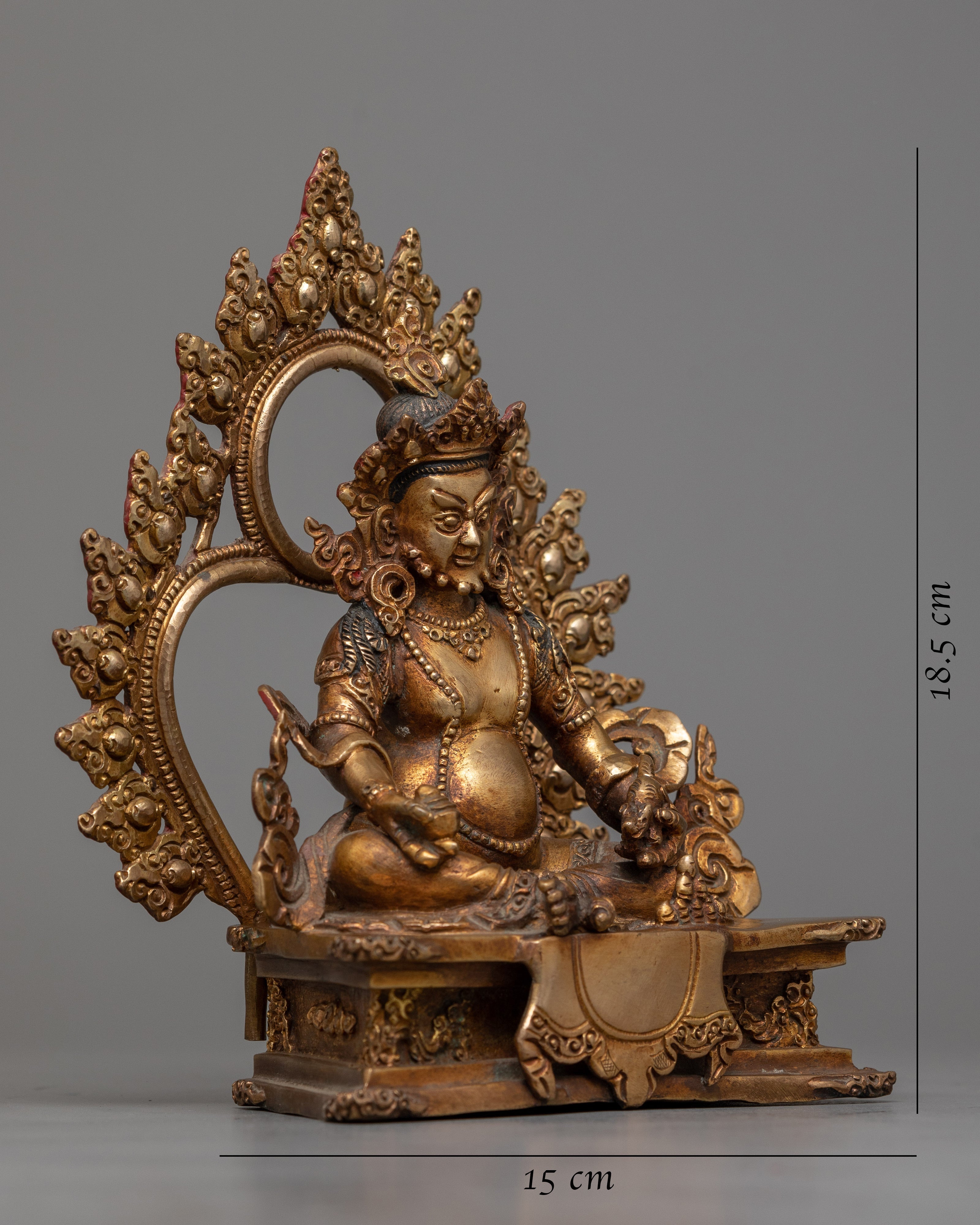 Dzambhala Wealth Buddha Statue | Traditional Nepalese Art