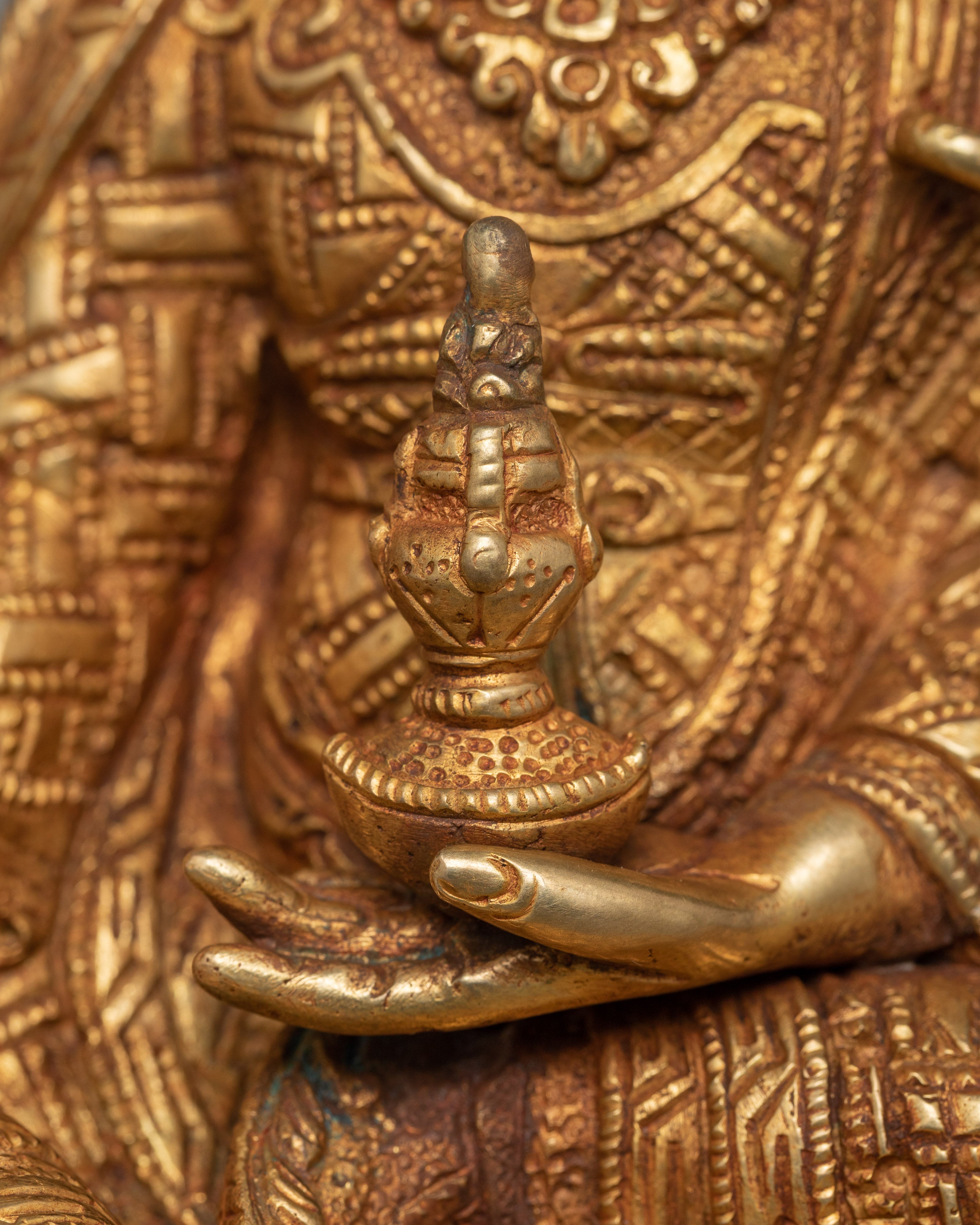 Born From Lotus Guru Rinpoche Statue | Padmasambhava Handmade Sculpture