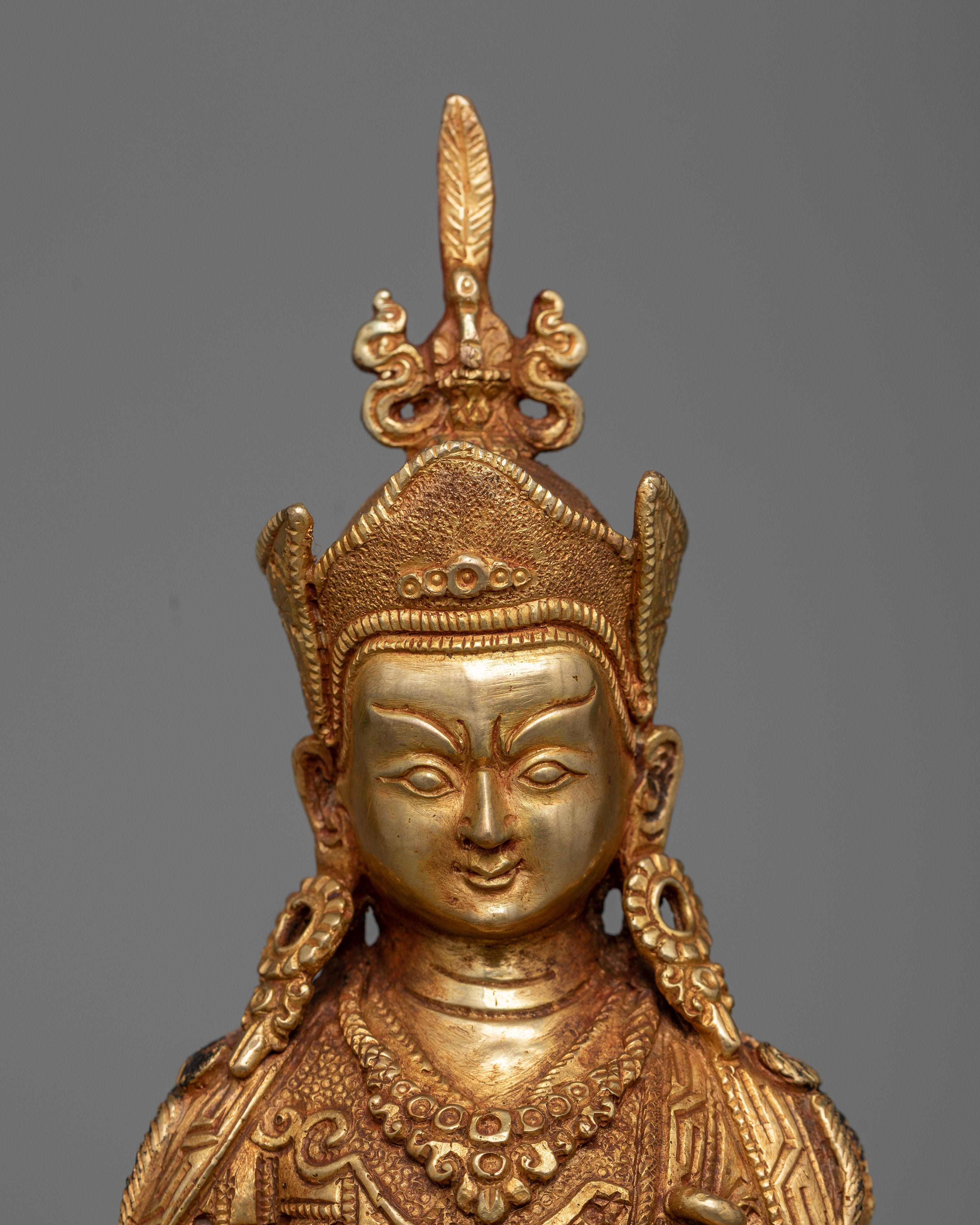 Born From Lotus Guru Rinpoche Statue | Padmasambhava Handmade Sculpture