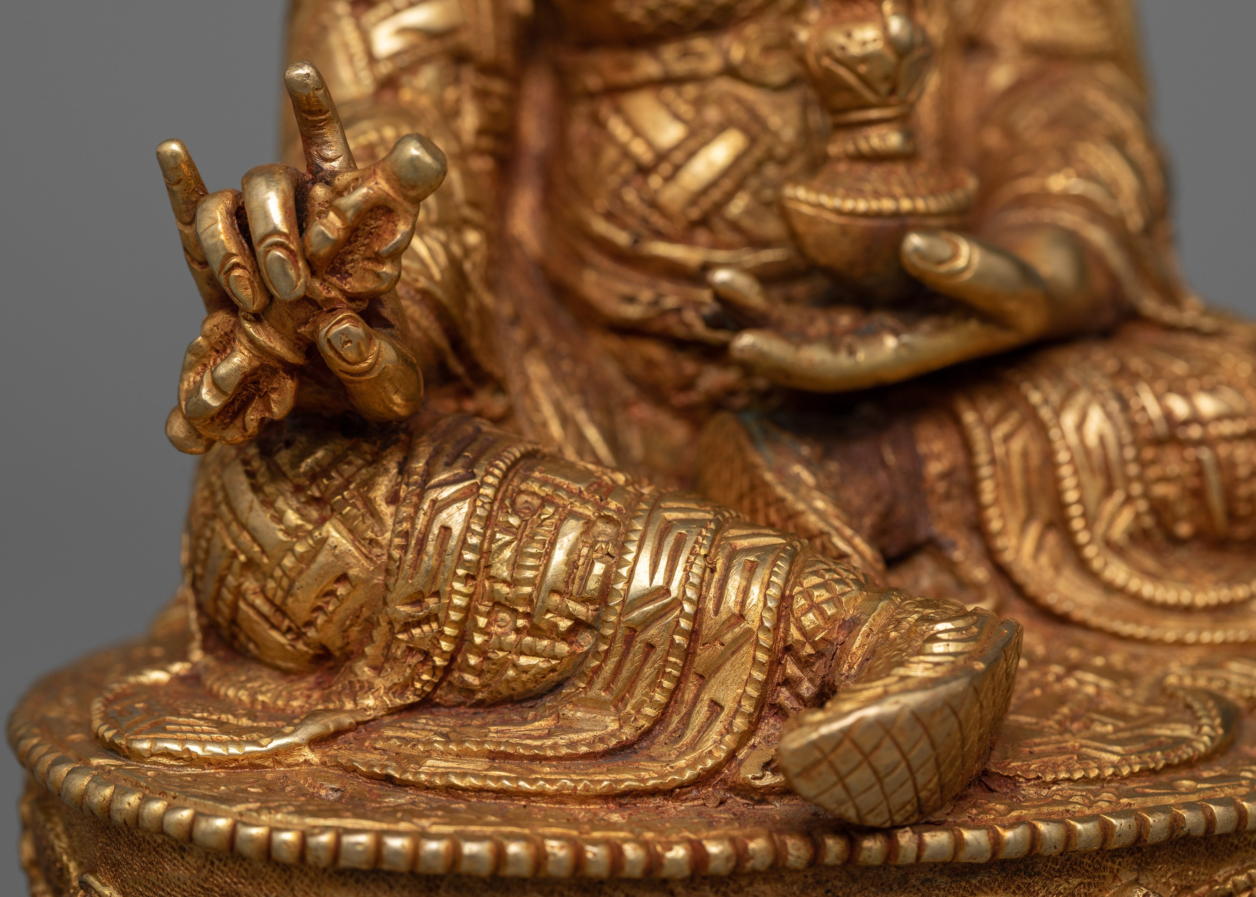 Born From Lotus Guru Rinpoche Statue | Padmasambhava Handmade Sculpture