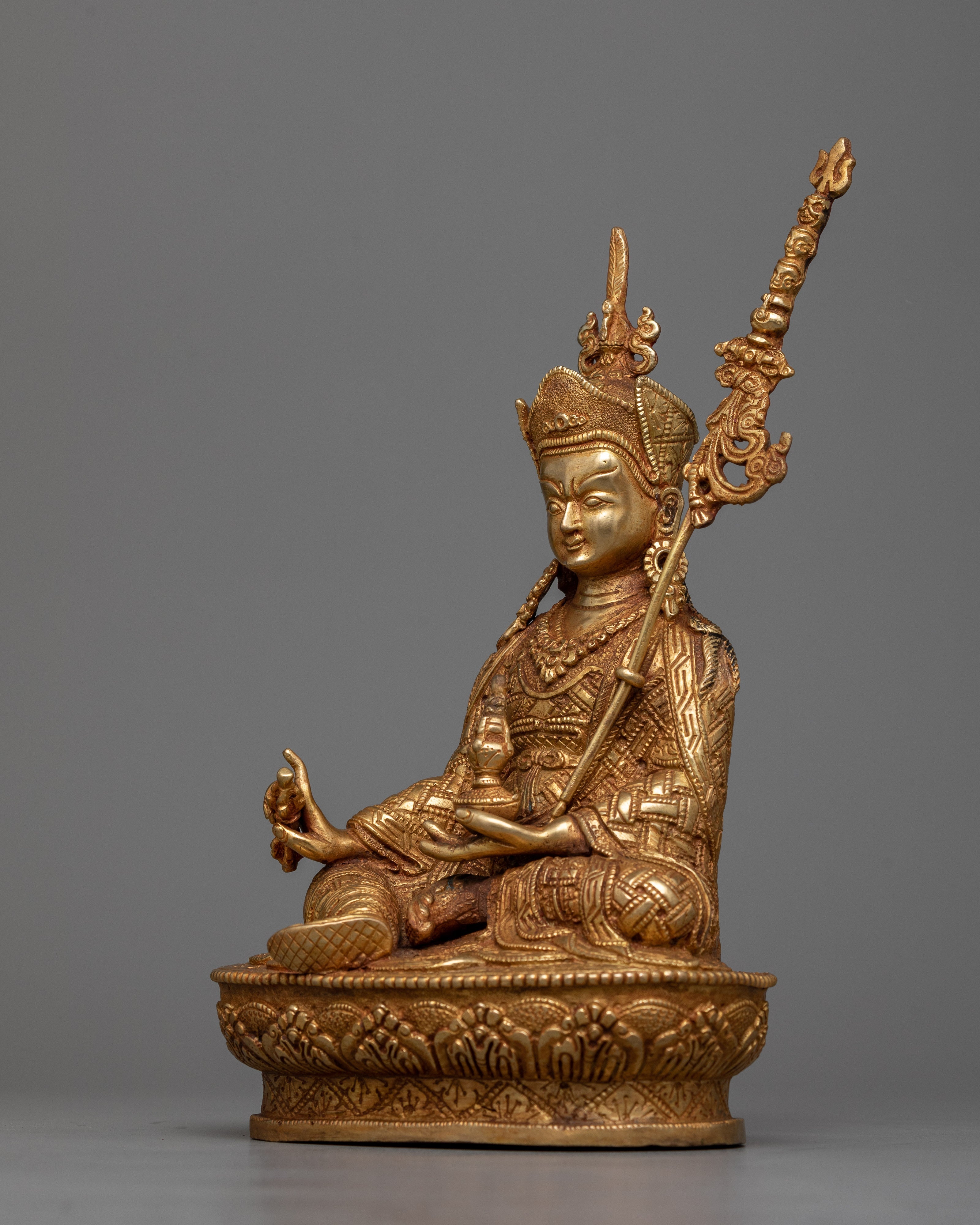 Born From Lotus Guru Rinpoche Statue | Padmasambhava Handmade Sculpture