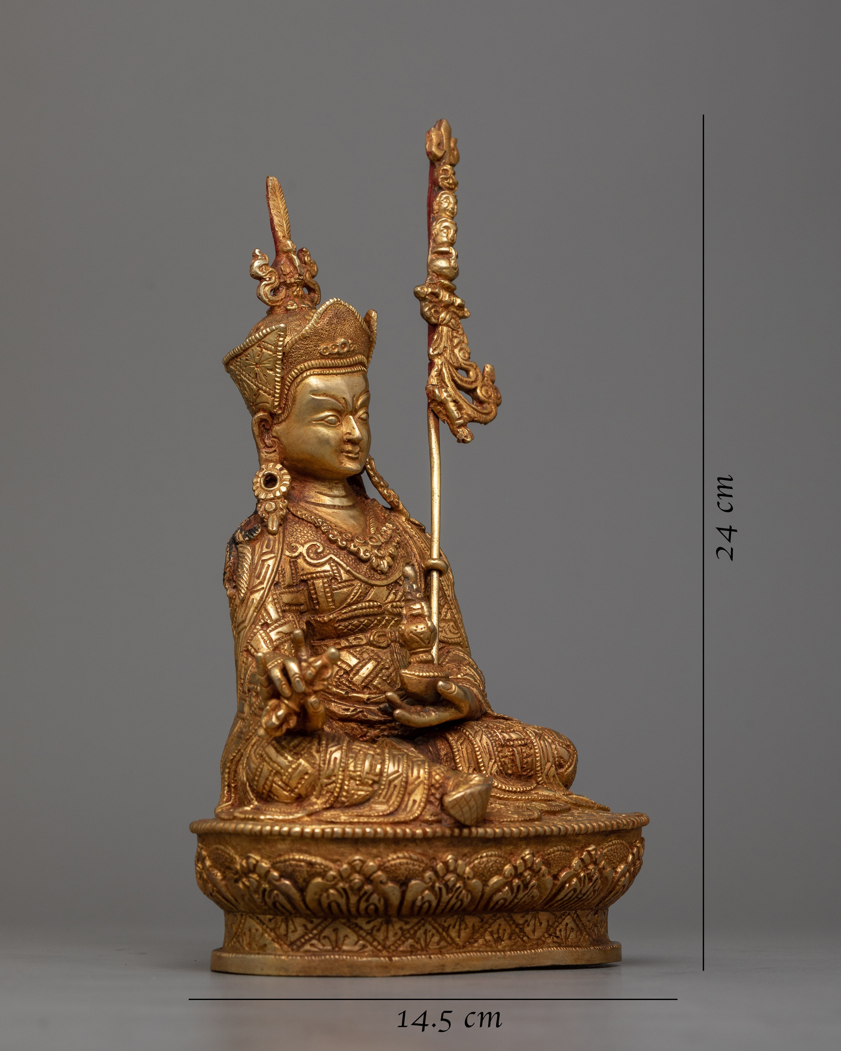 Born From Lotus Guru Rinpoche Statue | Padmasambhava Handmade Sculpture