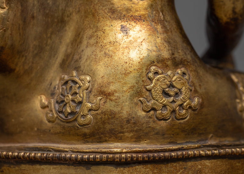 Gold Shakyamuni Buddha Statue | Serene Addition to Your Collection