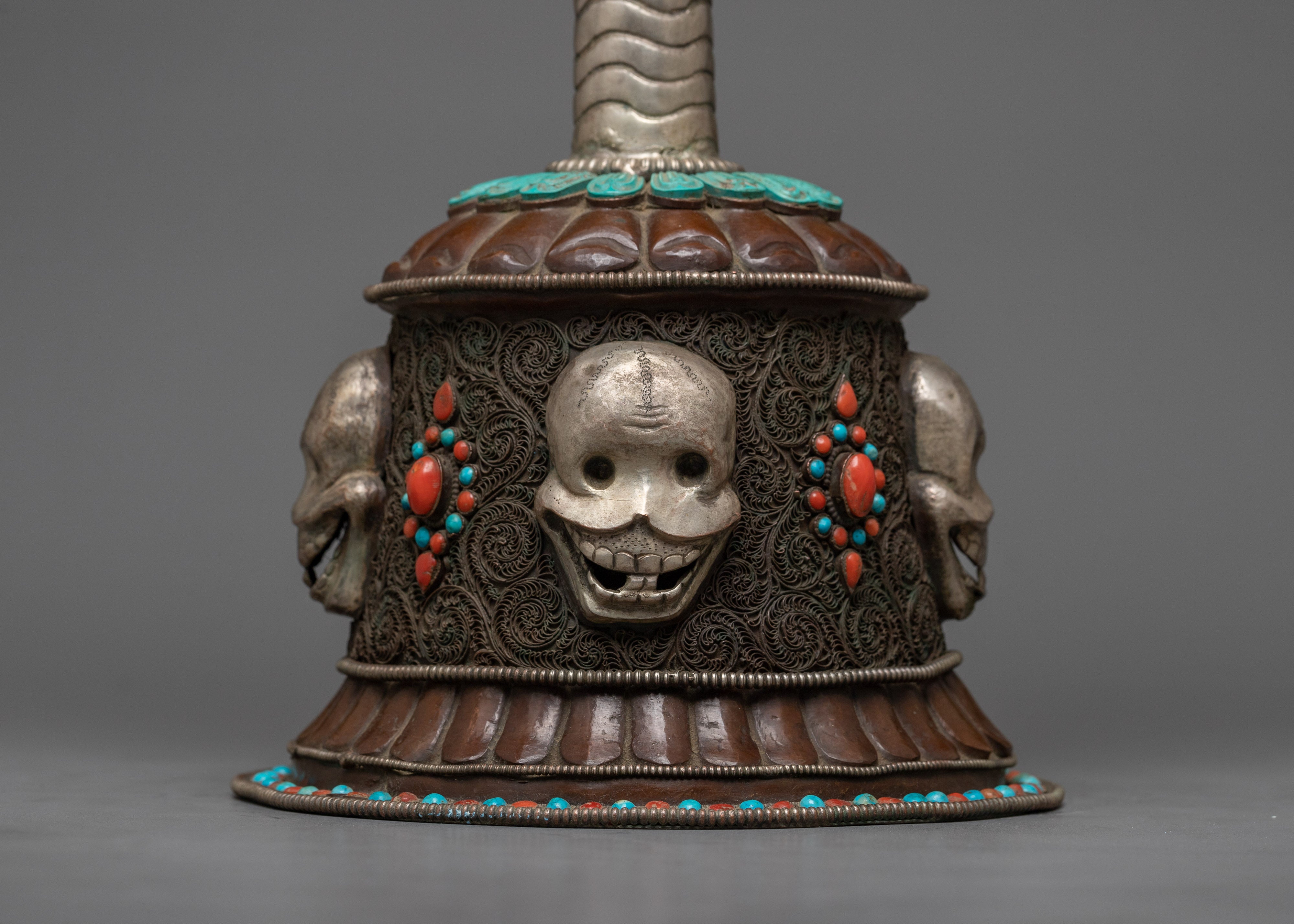 Citipati Skull Altar Set | Handmade Buddhist Altar Art