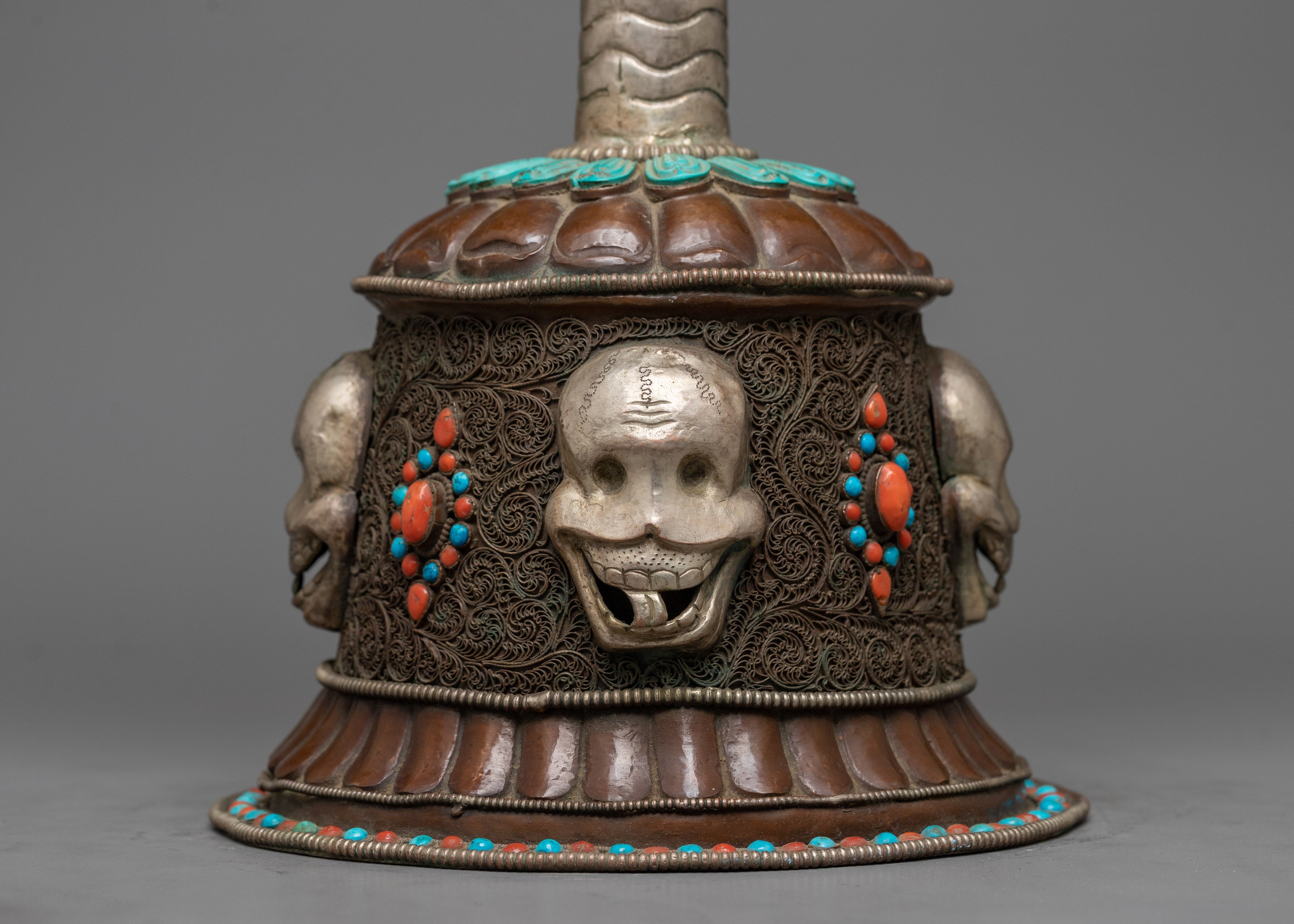 Citipati Skull Altar Set | Handmade Buddhist Altar Art