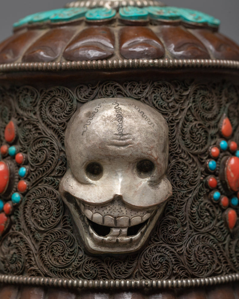 Citipati Skull Altar Set | Handmade Buddhist Altar Art