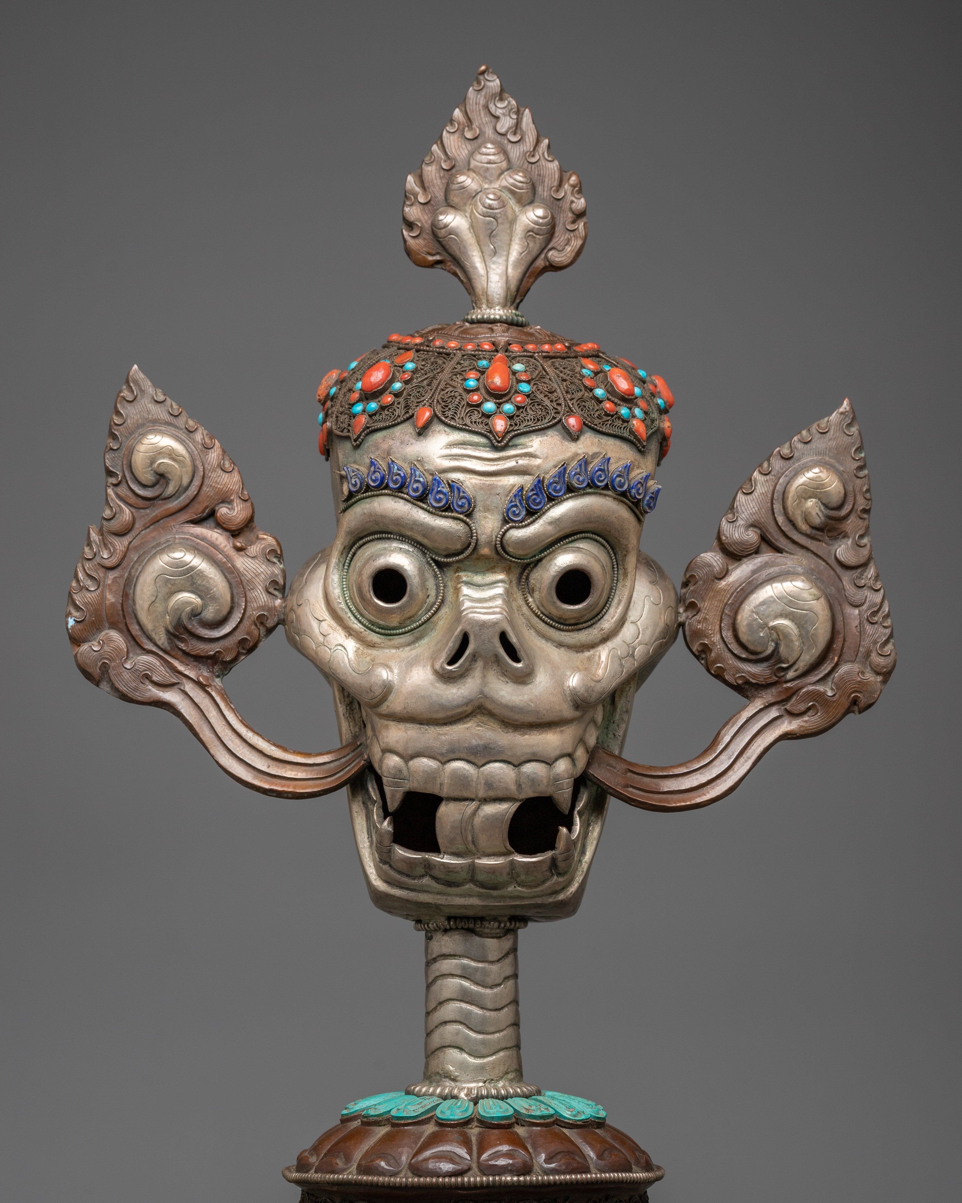 Citipati Skull Altar Set | Handmade Buddhist Altar Art