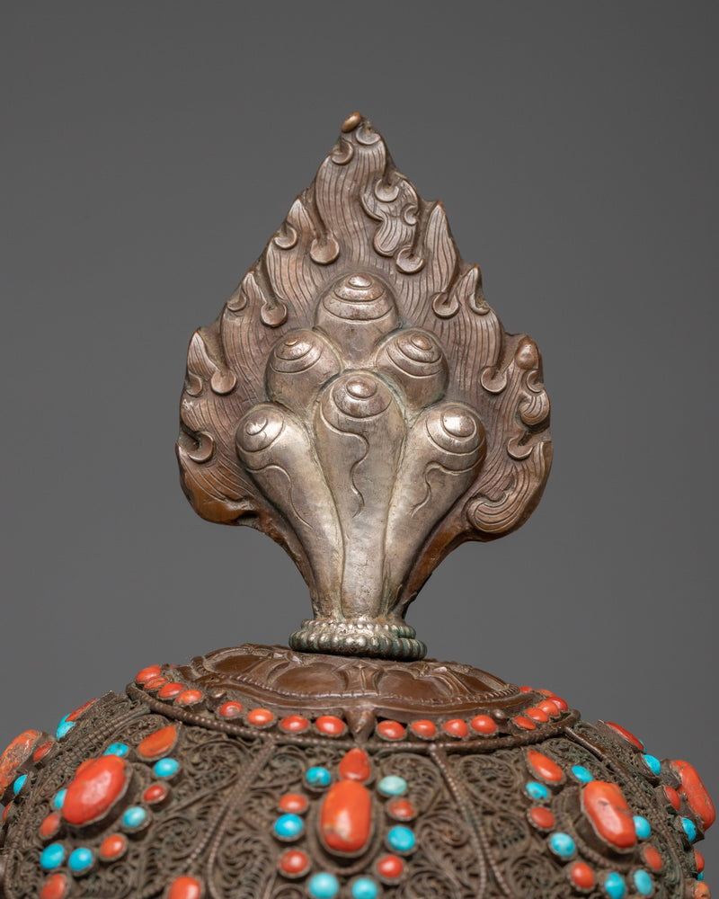 Citipati Skull Altar Set | Handmade Buddhist Altar Art