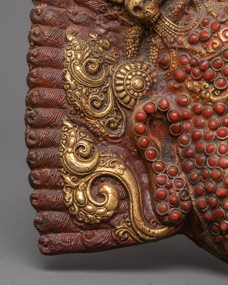 Bhairava Mask Wall Hanging | Handcrafted Hindu and Buddhist Protector