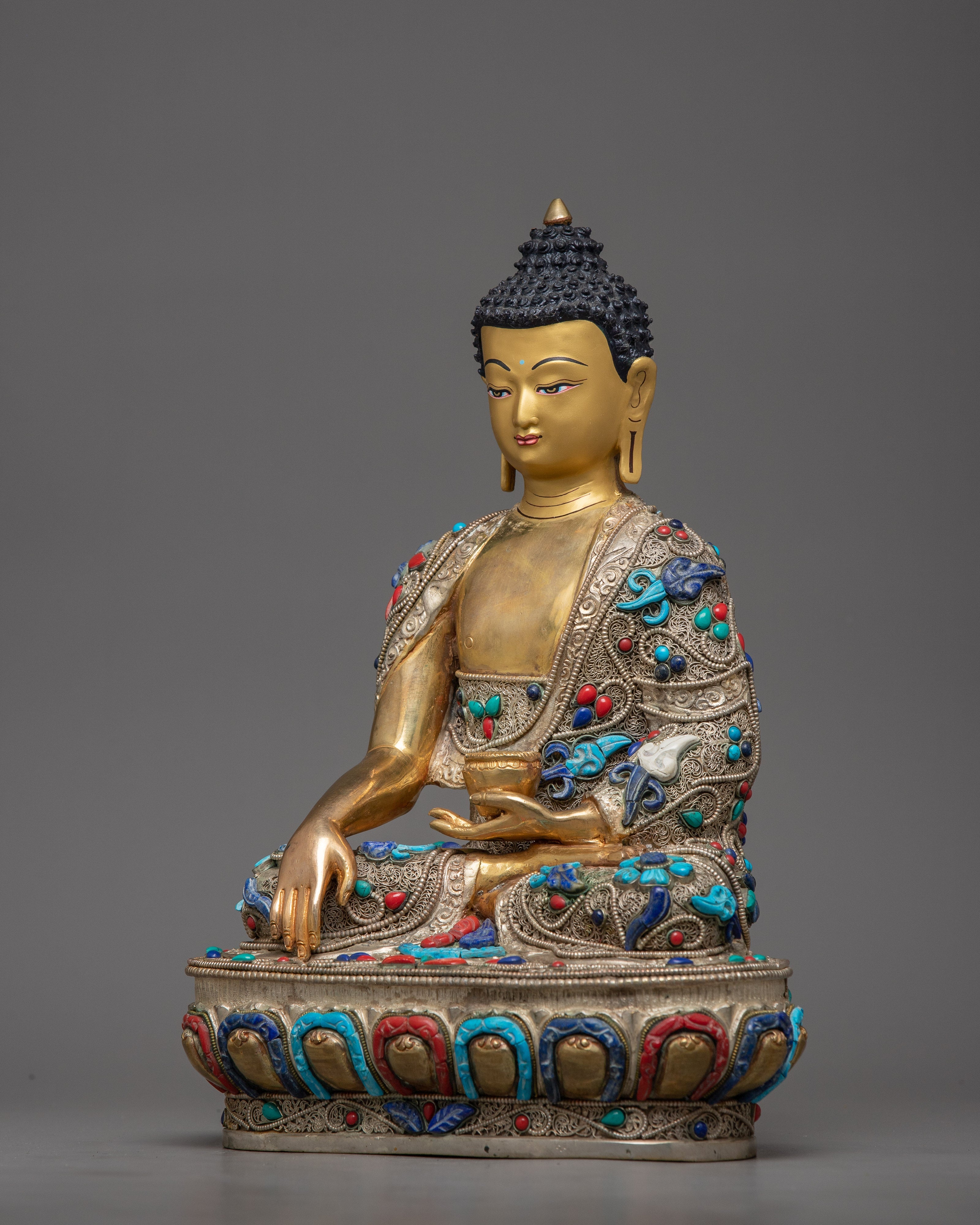 Sacred Copper Shakyamuni Buddha Statue | Symbol of Enlightenment and Compassion