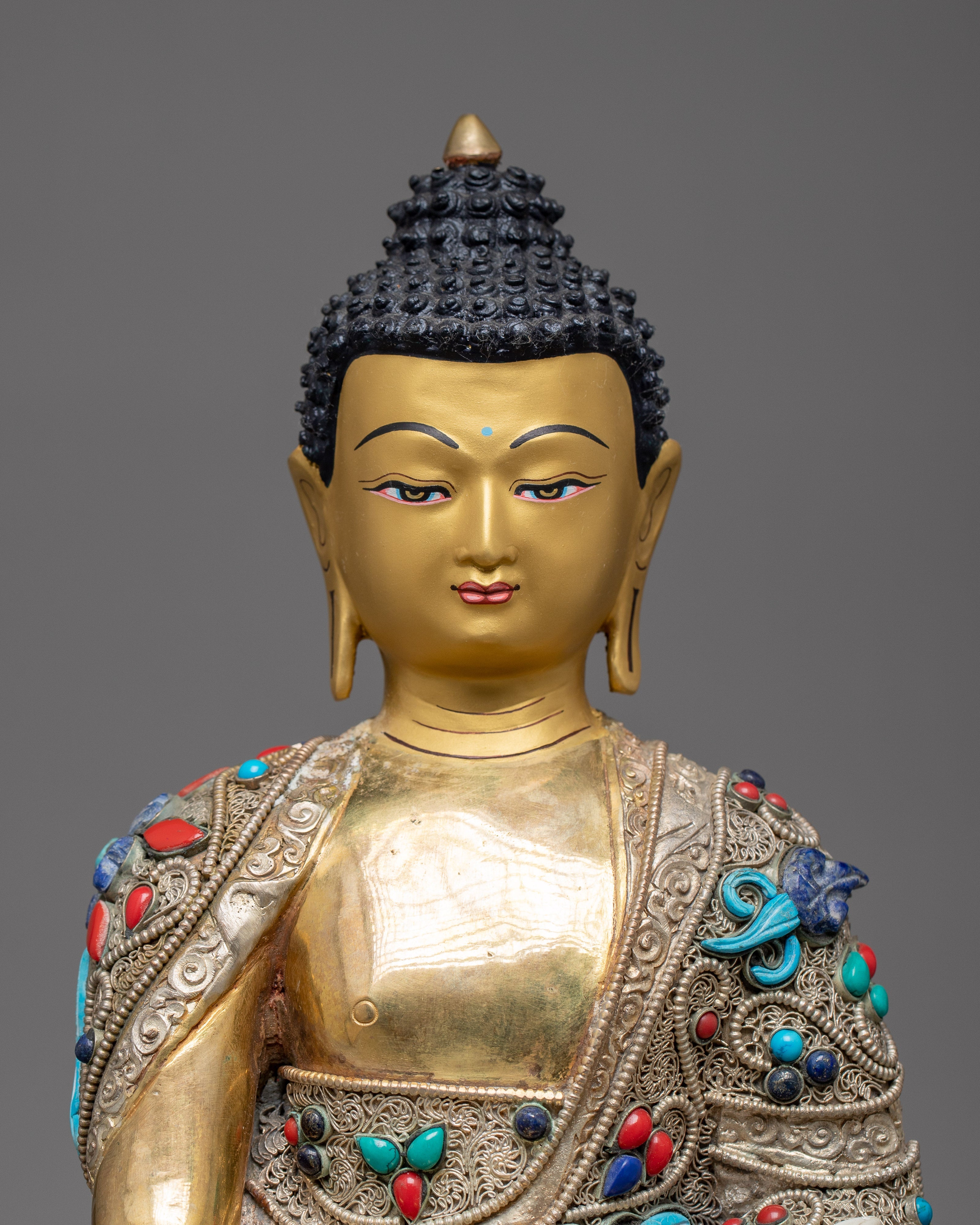 Sacred Copper Shakyamuni Buddha Statue | Symbol of Enlightenment and Compassion