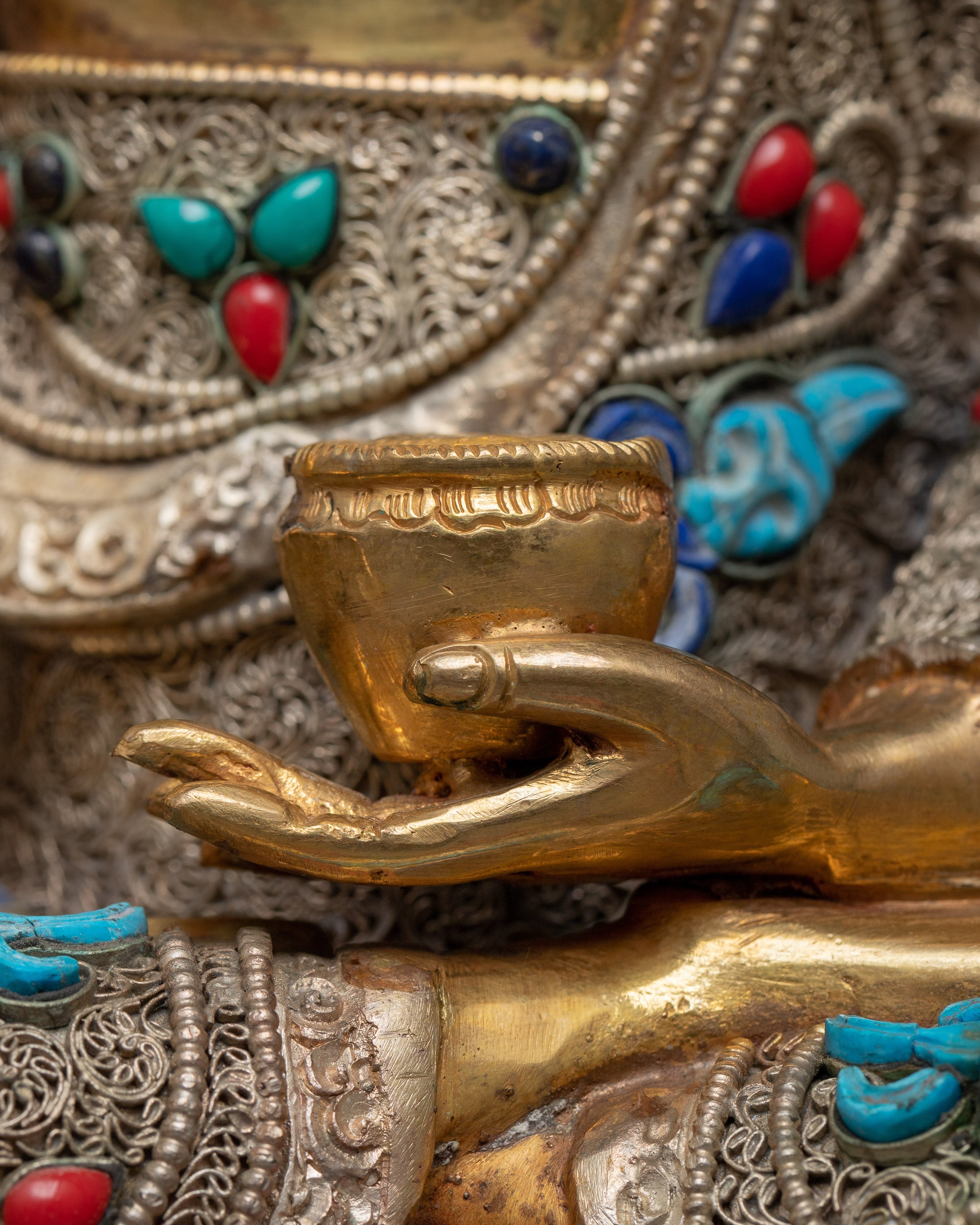 Sacred Copper Shakyamuni Buddha Statue | Symbol of Enlightenment and Compassion