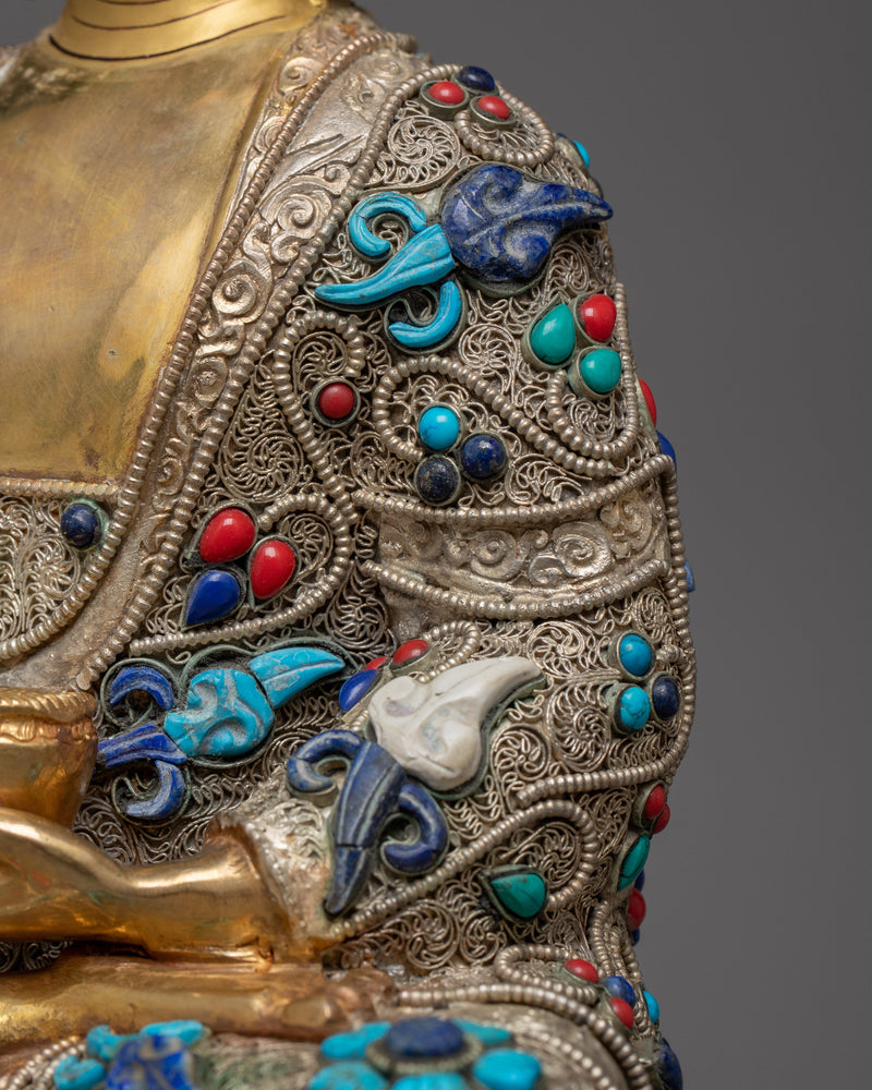 Sacred Copper Shakyamuni Buddha Statue | Symbol of Enlightenment and Compassion