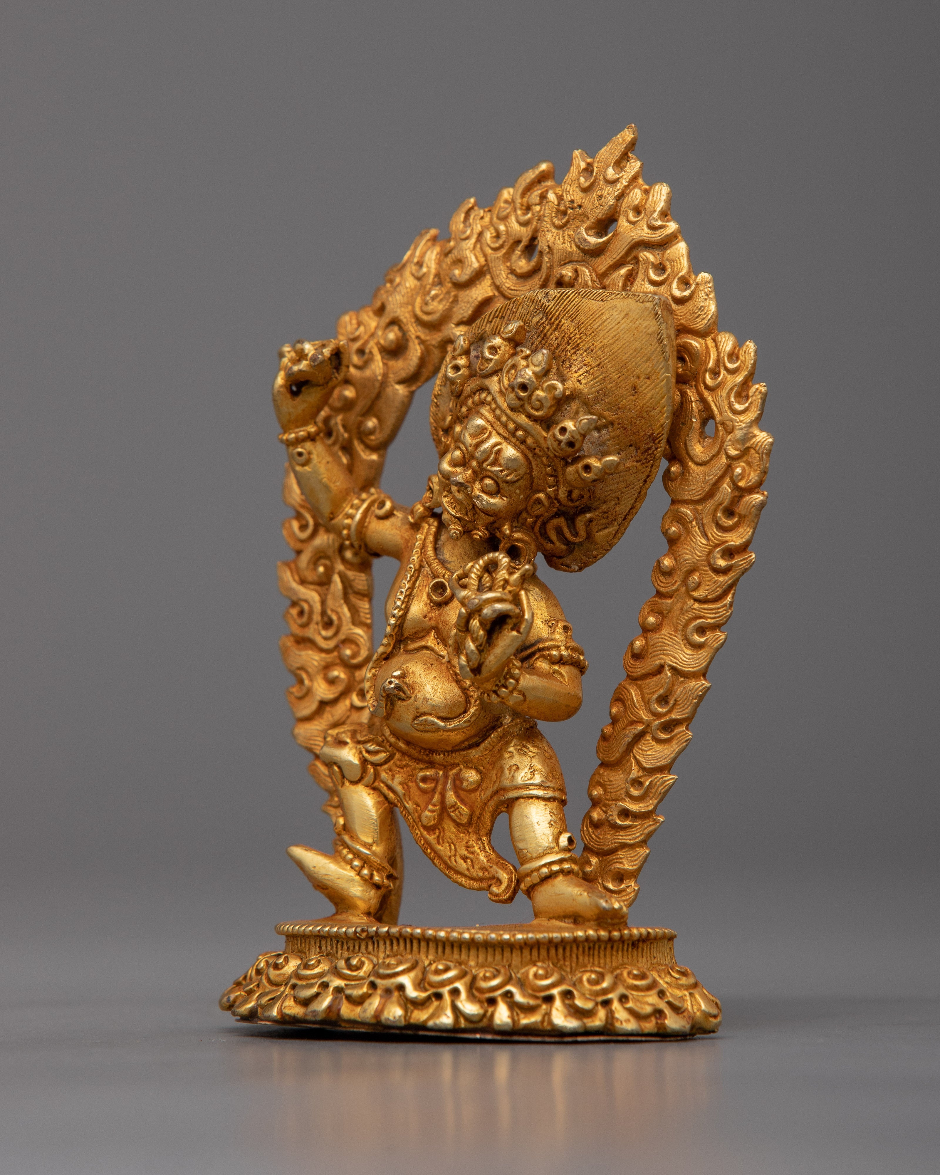 Sacred Vajrapani Figurine in Copper | Machine Made for Divine Protection