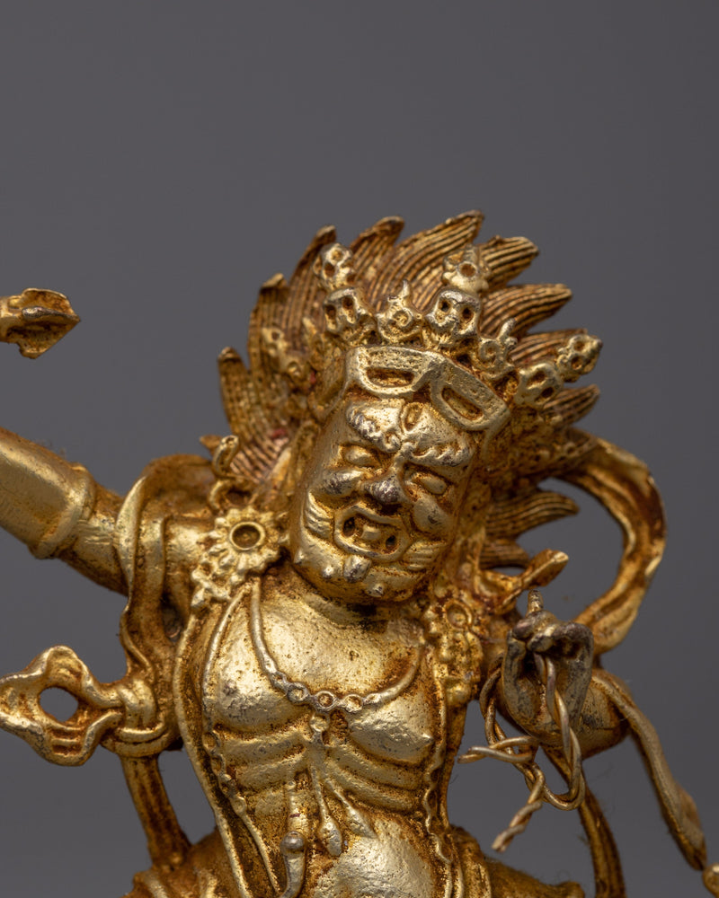 Machine Made Wrathfull Vajrapani Statue |  Fierce Guardian for Meditation and Altar