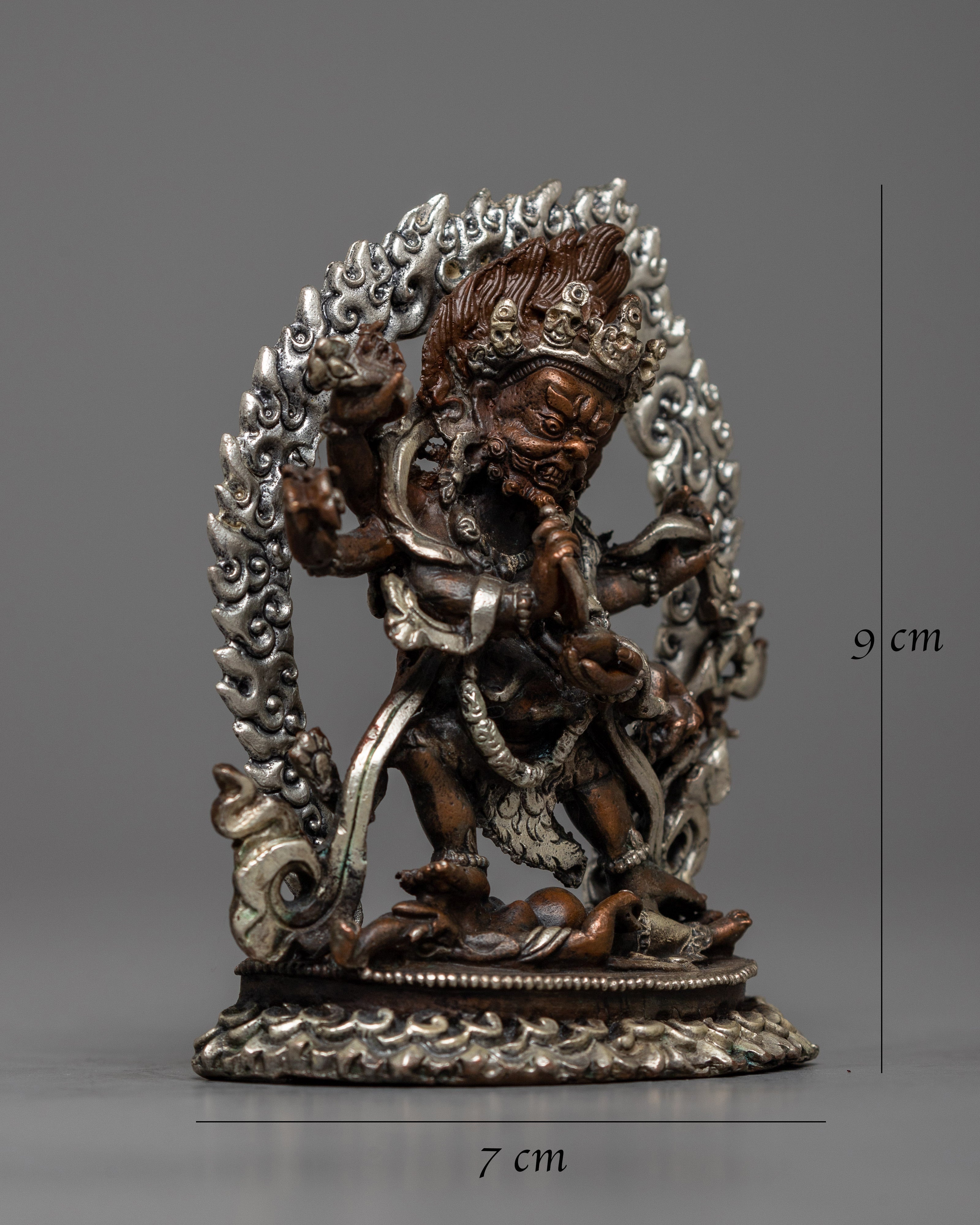 Machine Made Mahakala Statue | Symbol of Fearlessness and Power