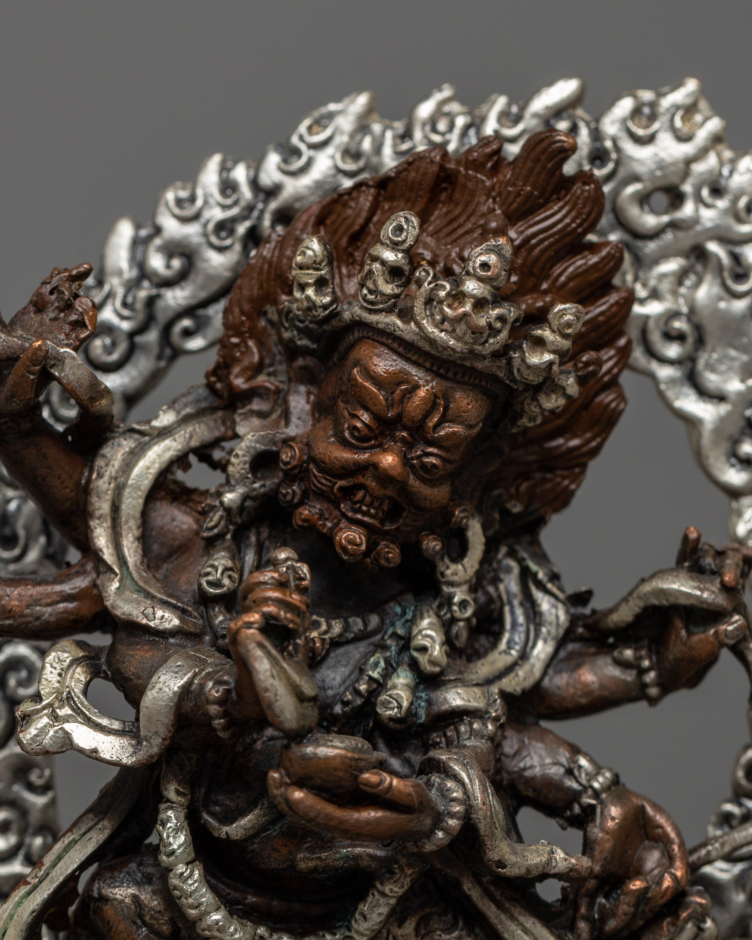 Machine Made Mahakala Statue | Symbol of Fearlessness and Power
