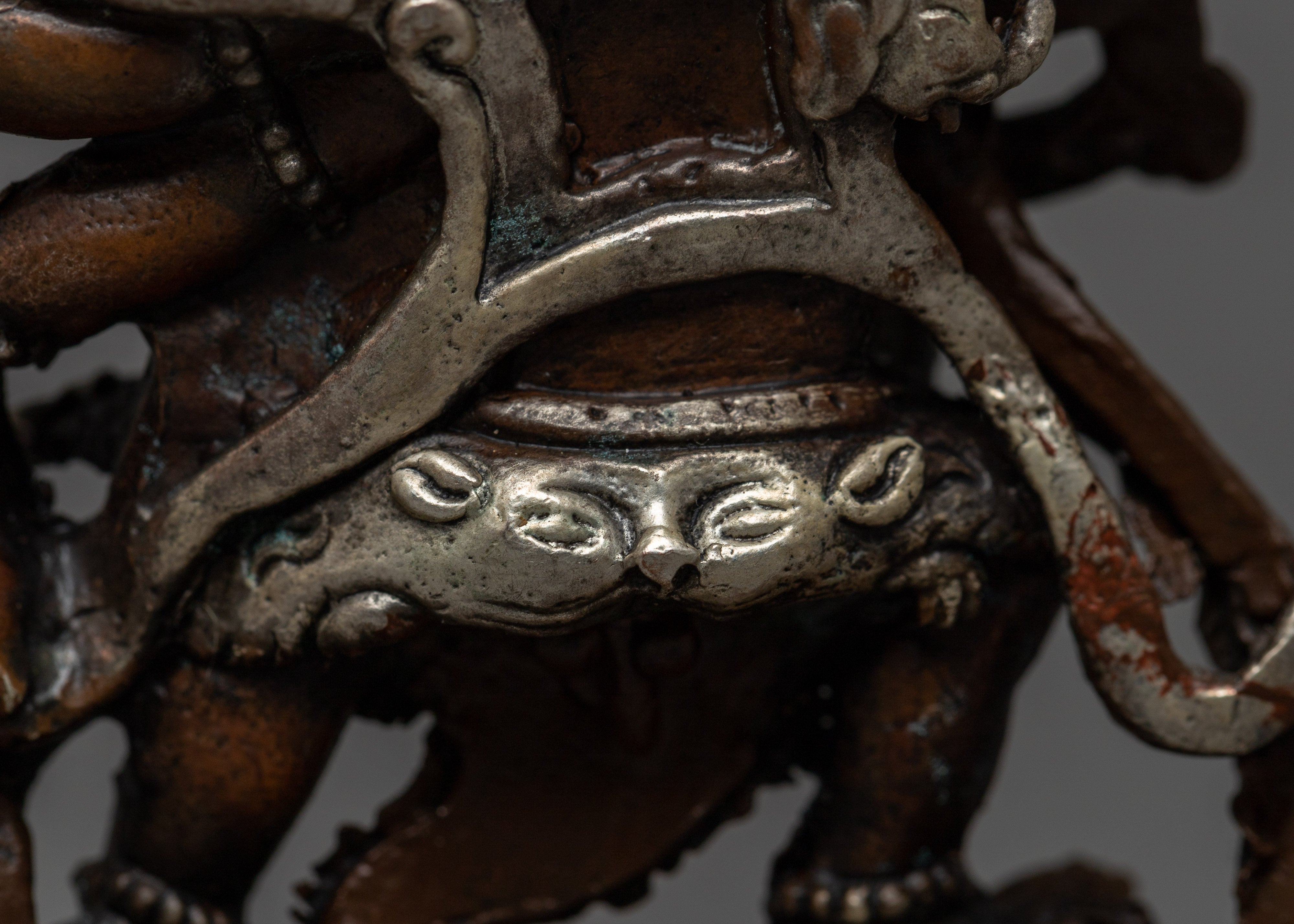 Machine Made Mahakala Statue | Symbol of Fearlessness and Power
