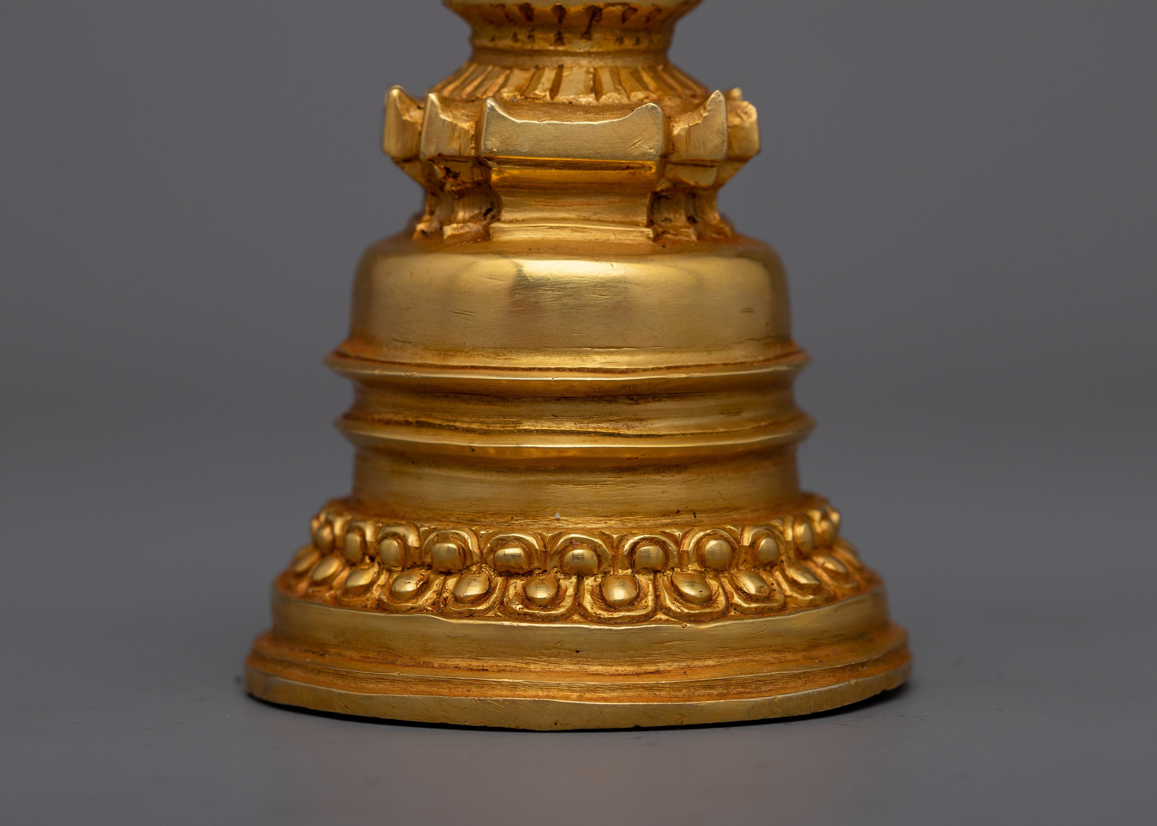 Buddhist Copper Kadampa Stupa | Buddhist Decor with Ancient Wisdom