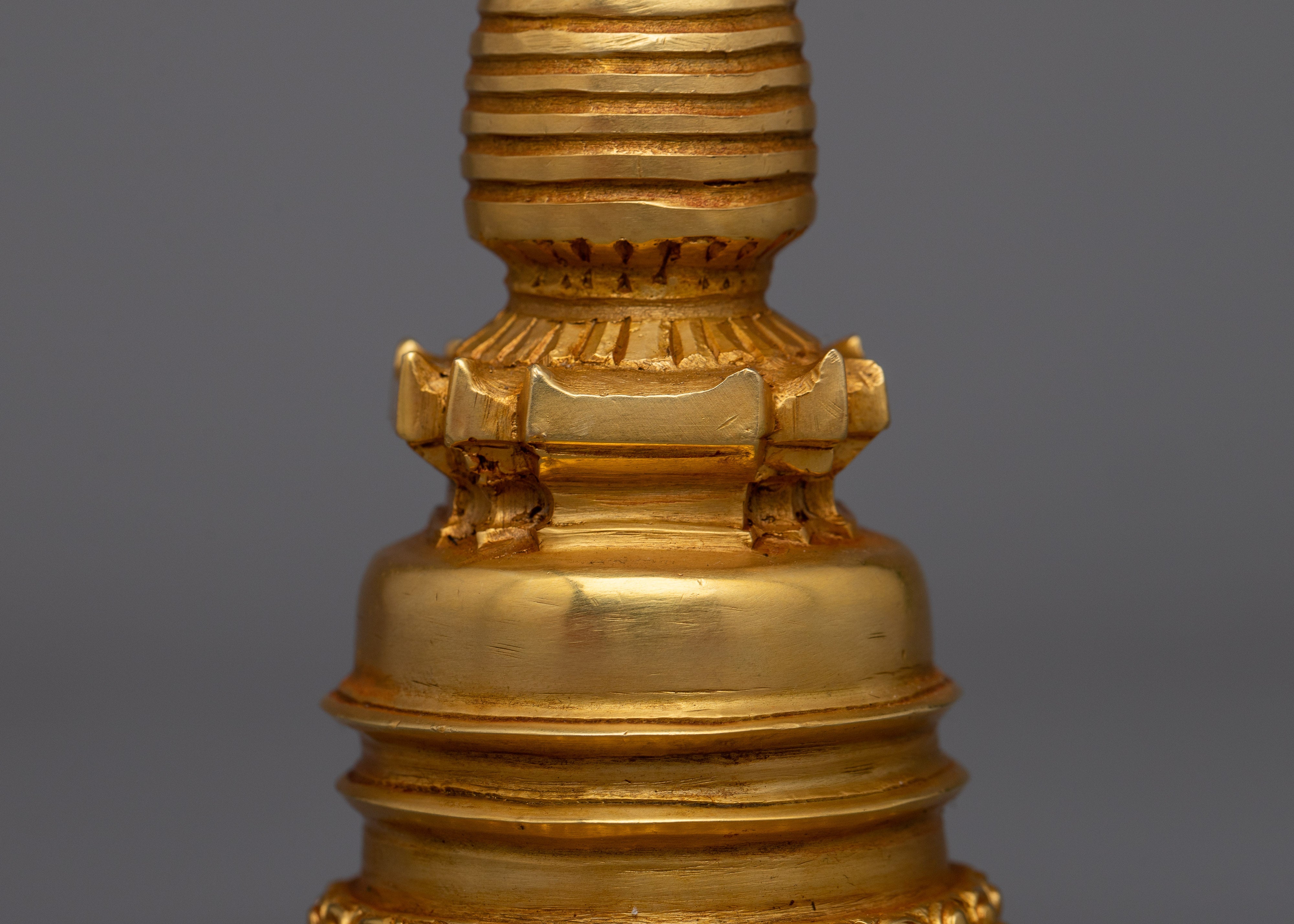 Buddhist Copper Kadampa Stupa | Buddhist Decor with Ancient Wisdom