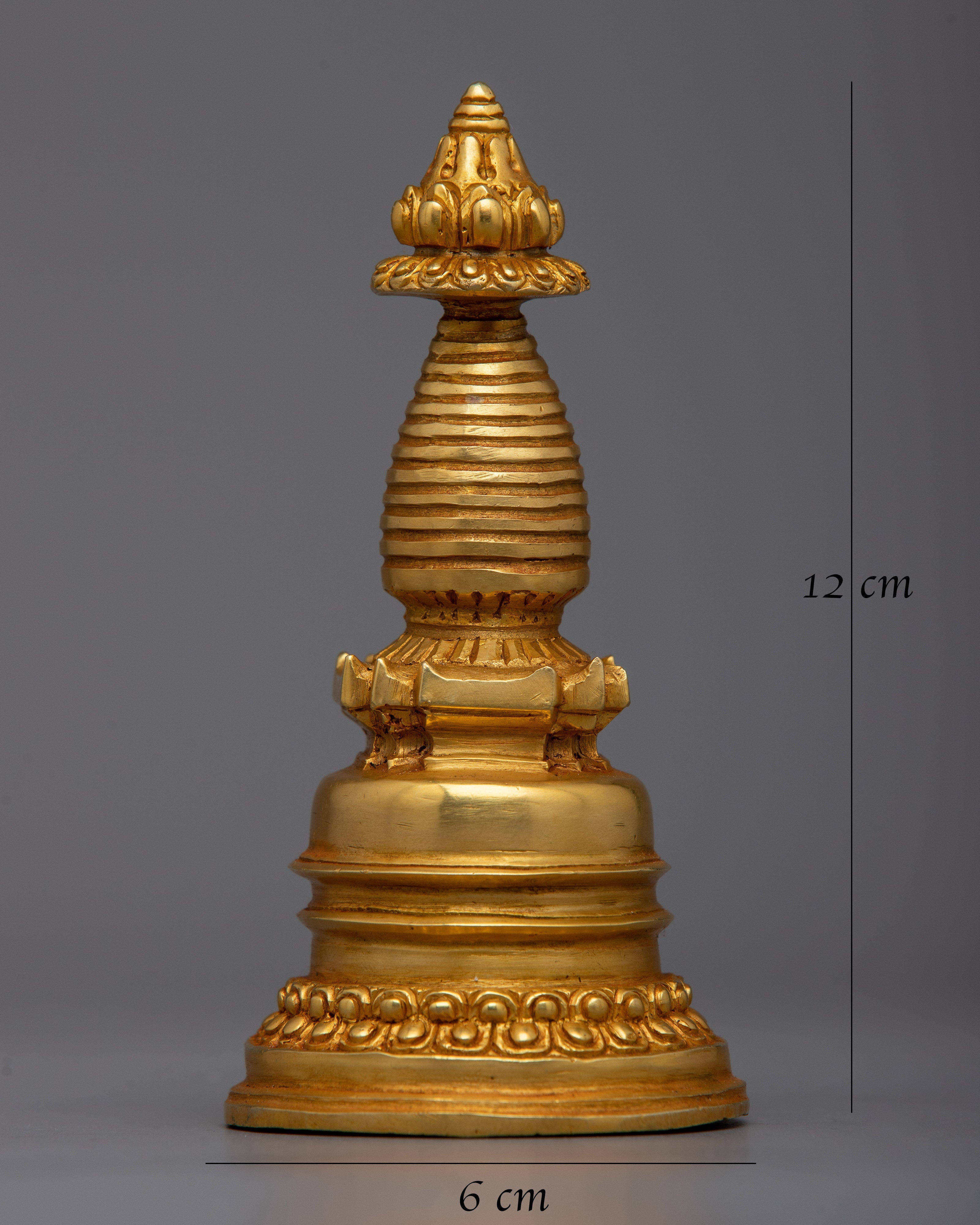 Buddhist Copper Kadampa Stupa | Buddhist Decor with Ancient Wisdom