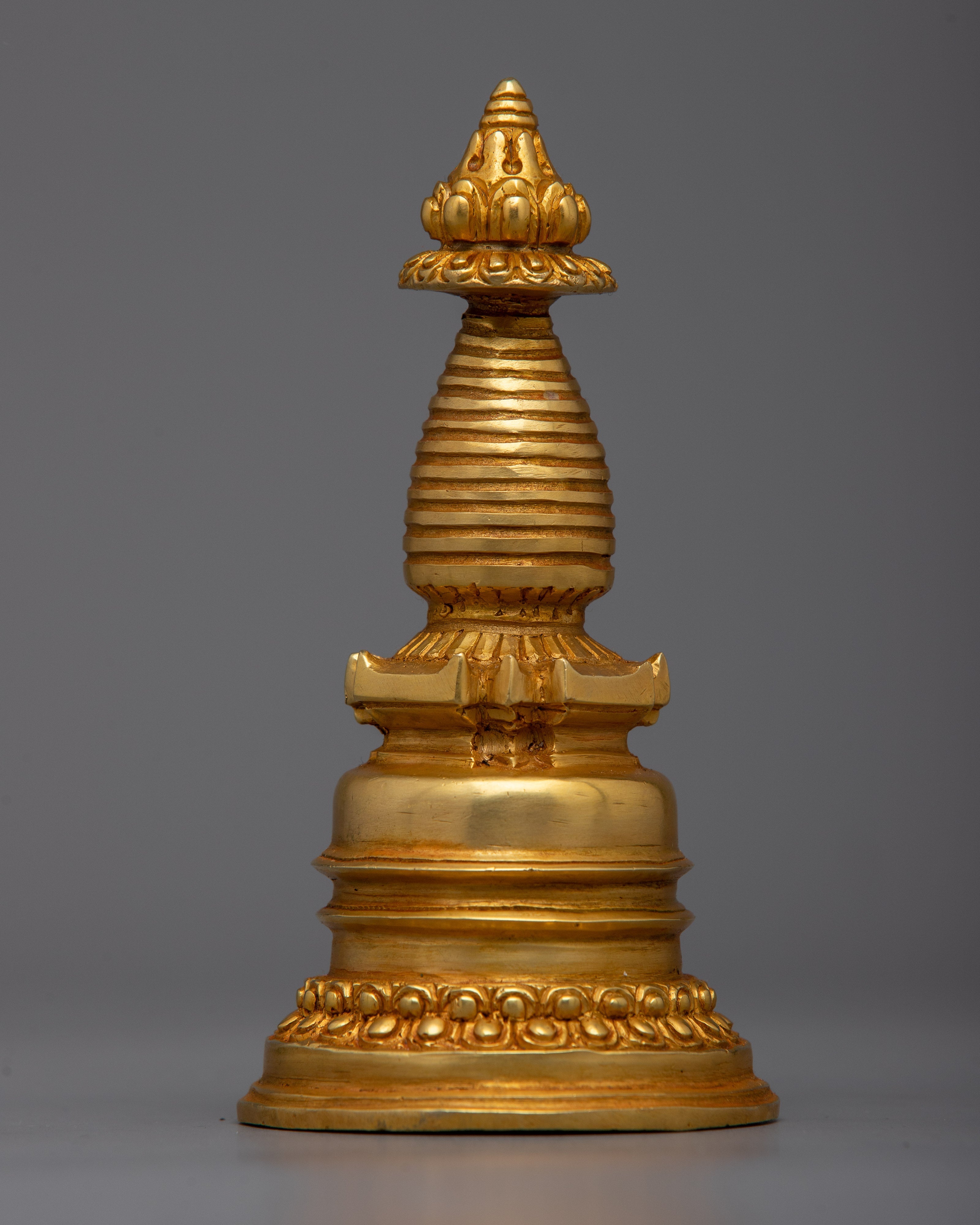 Buddhist Copper Kadampa Stupa | Buddhist Decor with Ancient Wisdom