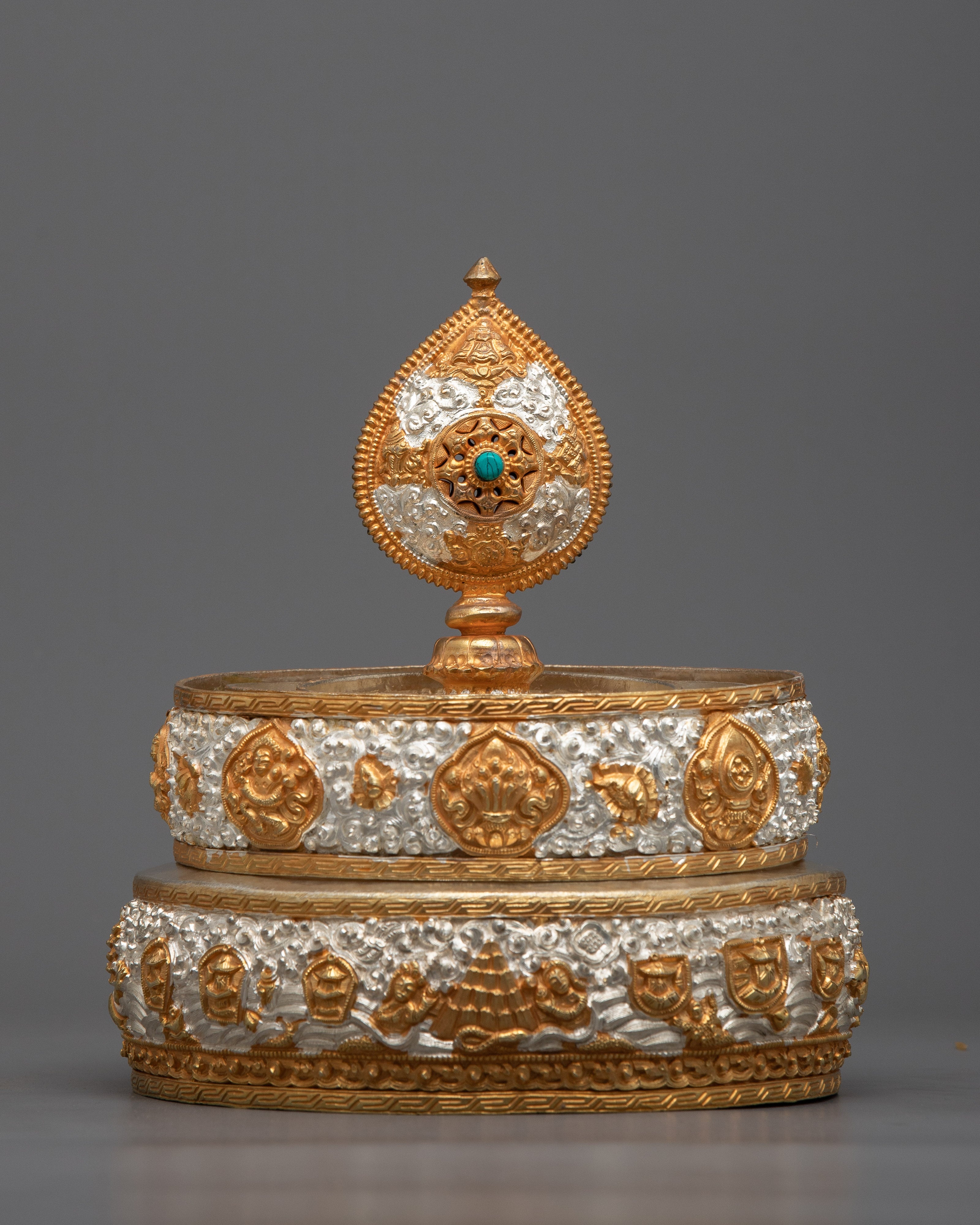 Mandala Rice Offering Set | Tibetan Buddhist Altar for Rituals