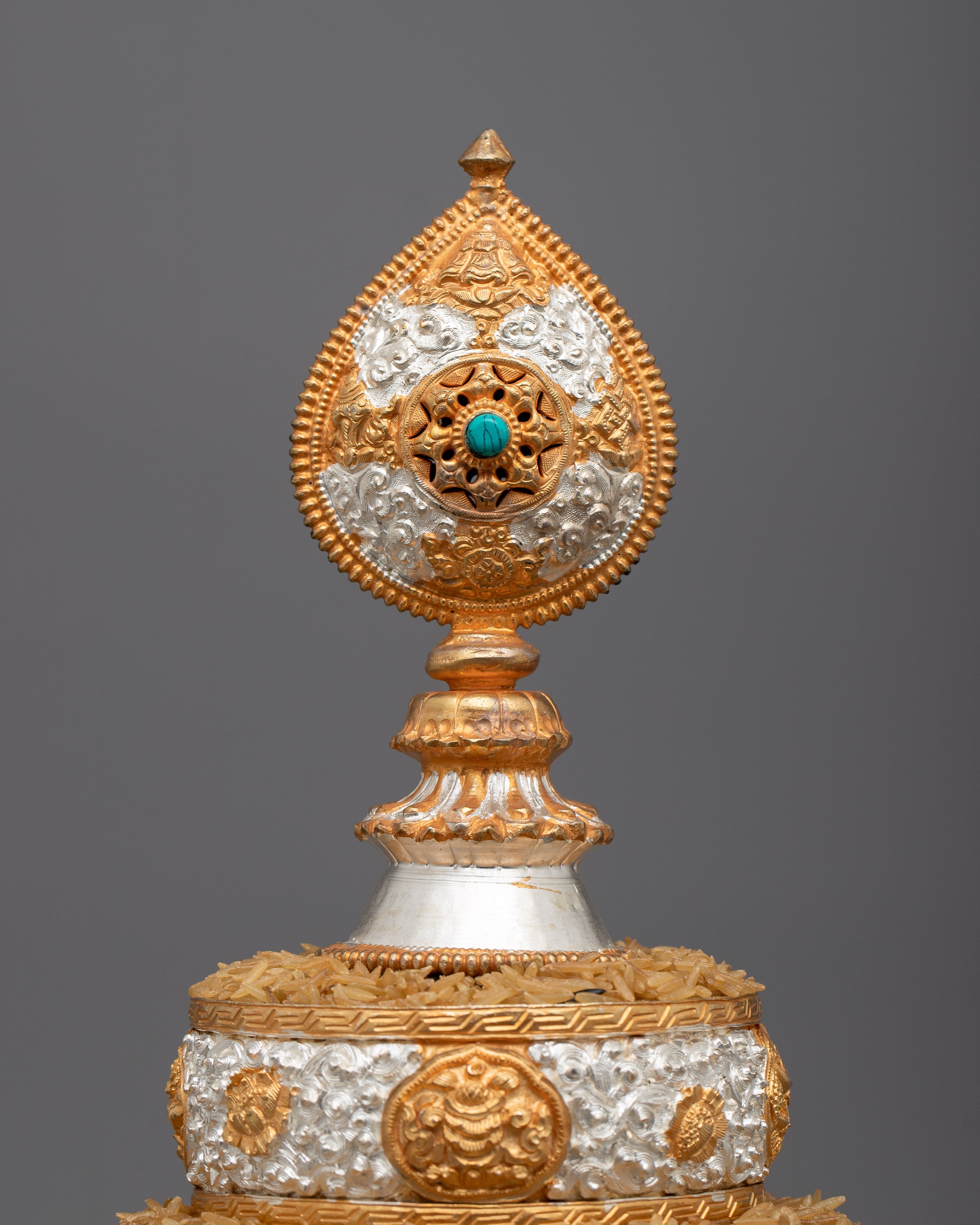 Mandala Rice Offering Set | Tibetan Buddhist Altar for Rituals