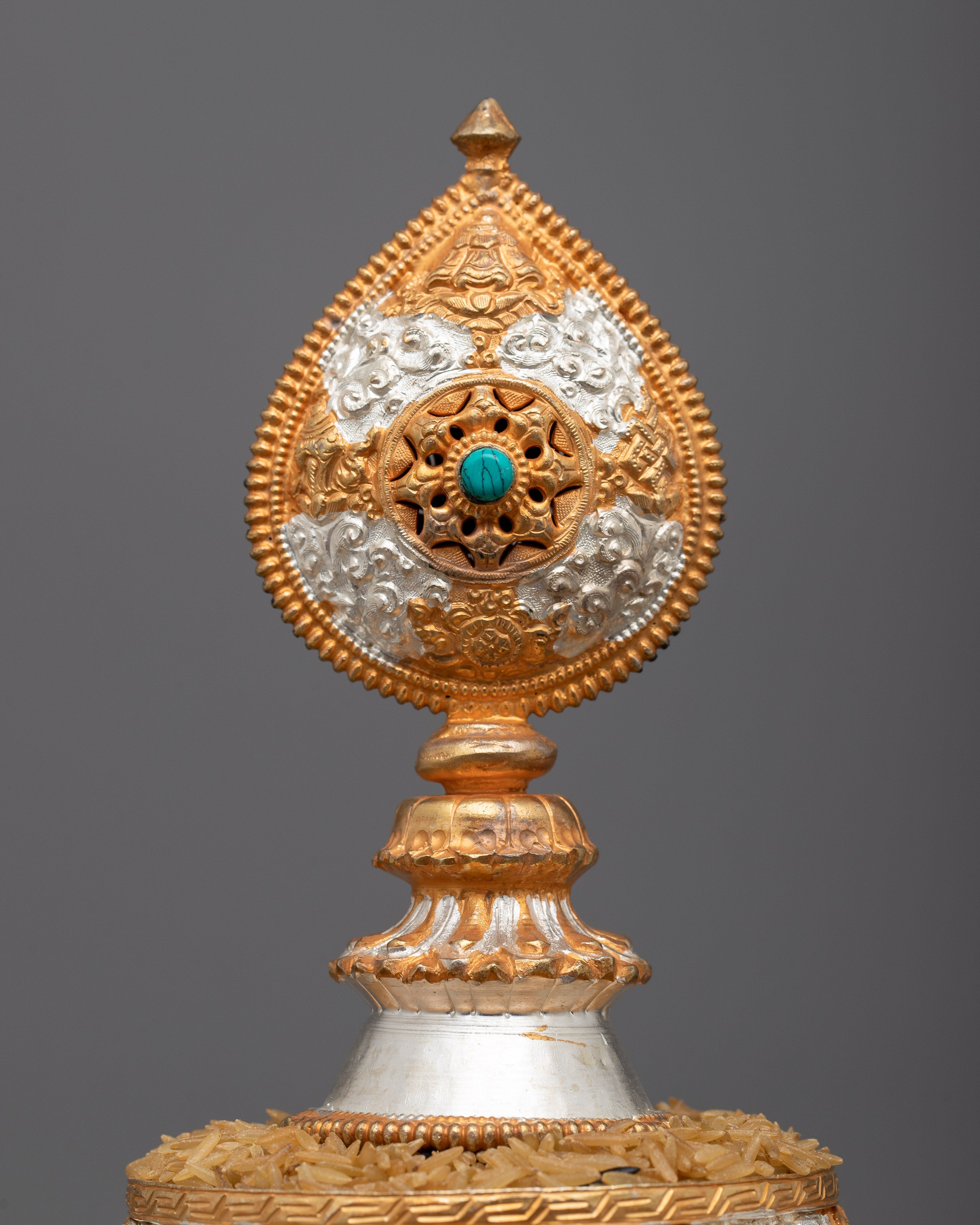 Mandala Rice Offering Set | Tibetan Buddhist Altar for Rituals