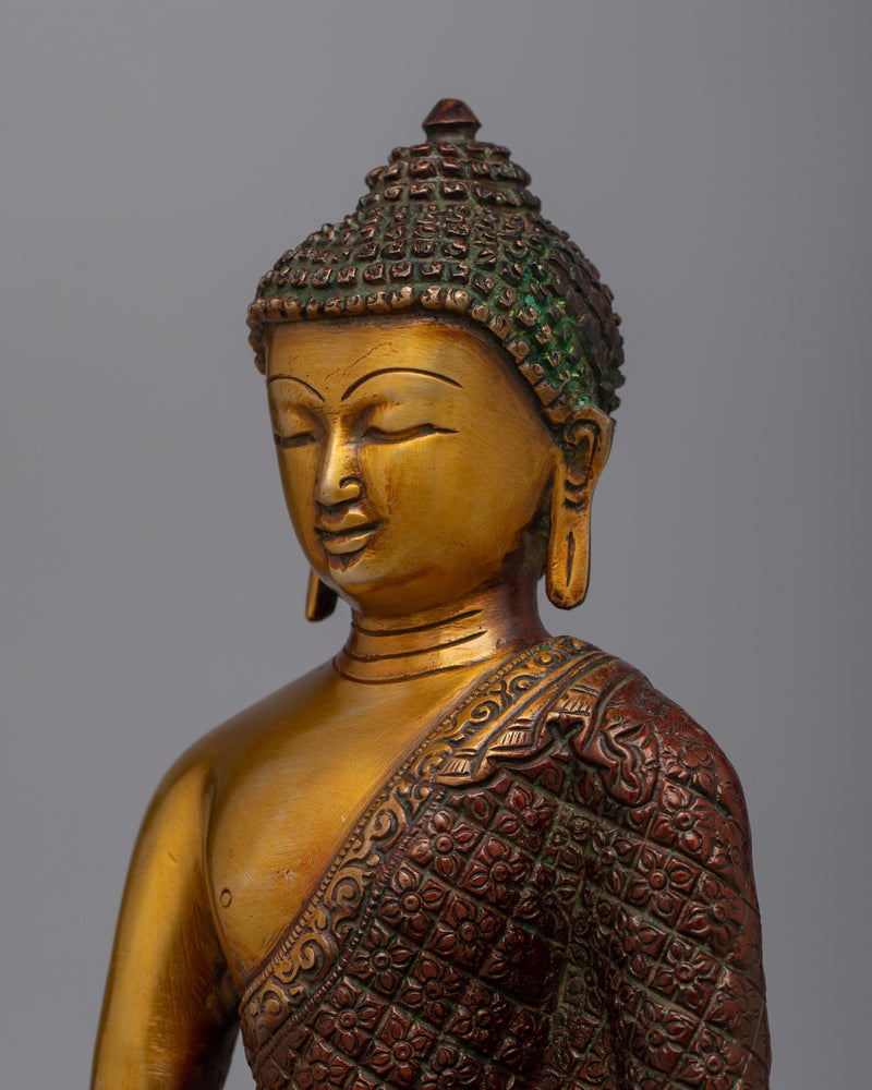Handcrafted Shakyamuni Buddha Statue | Serene Decor for Spiritual Spaces