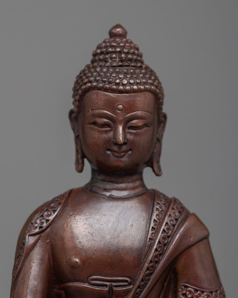 Machine Made Copper Medicine Buddha Statue | Serving as a Beacon of Light and Hope