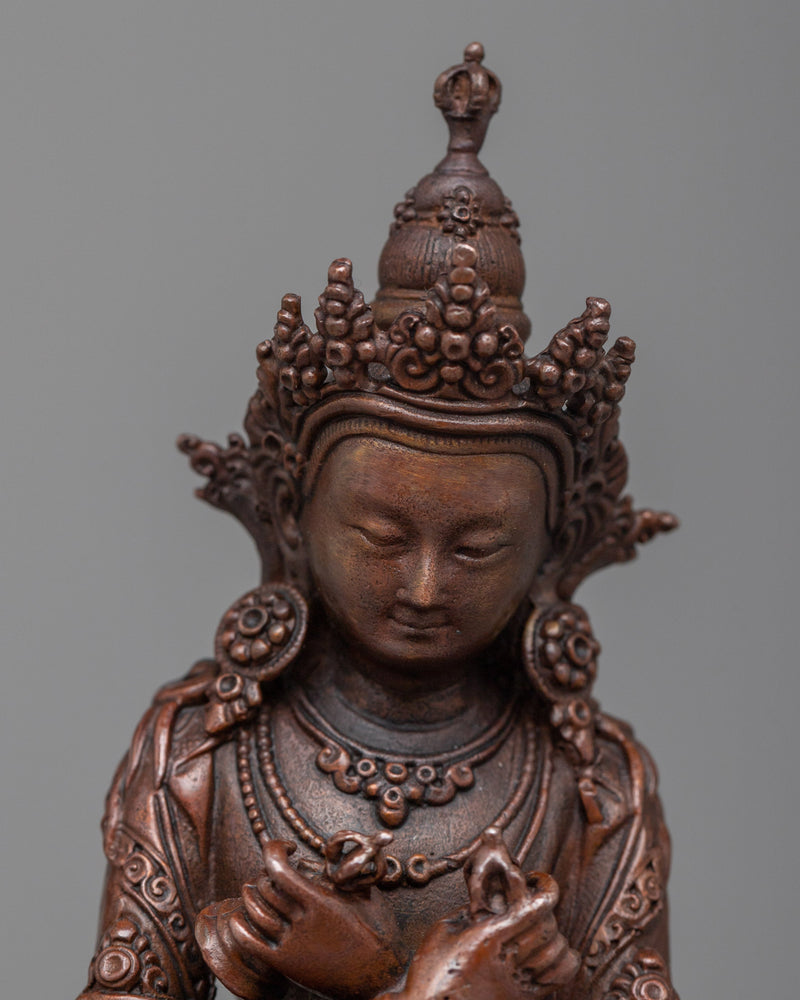 Primordial Buddha Vajradhara Statue | Copper Statue Made up of Machine