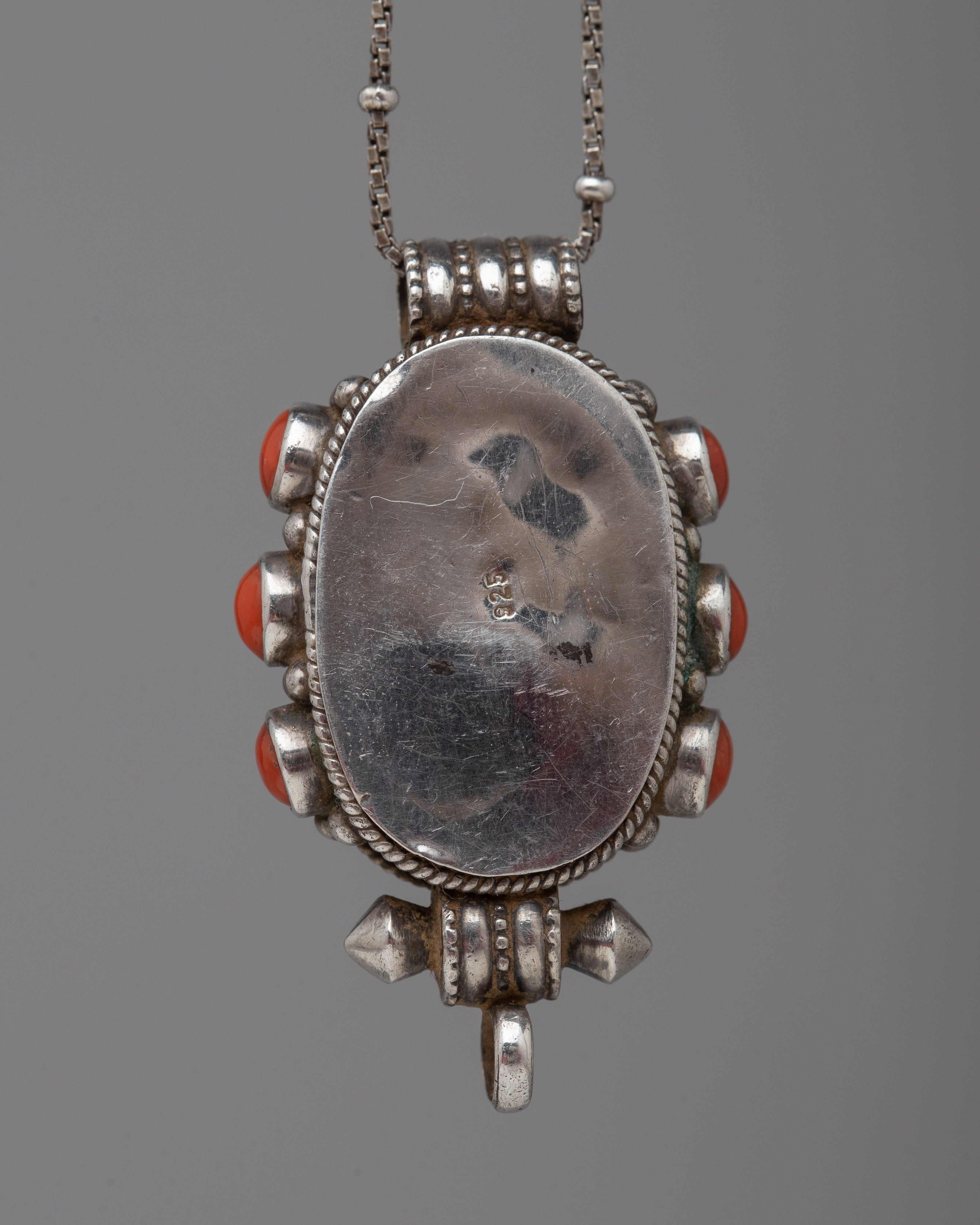 Wrathful Deity Face Silver Locket | Powerful Tibetan Protector Amulet