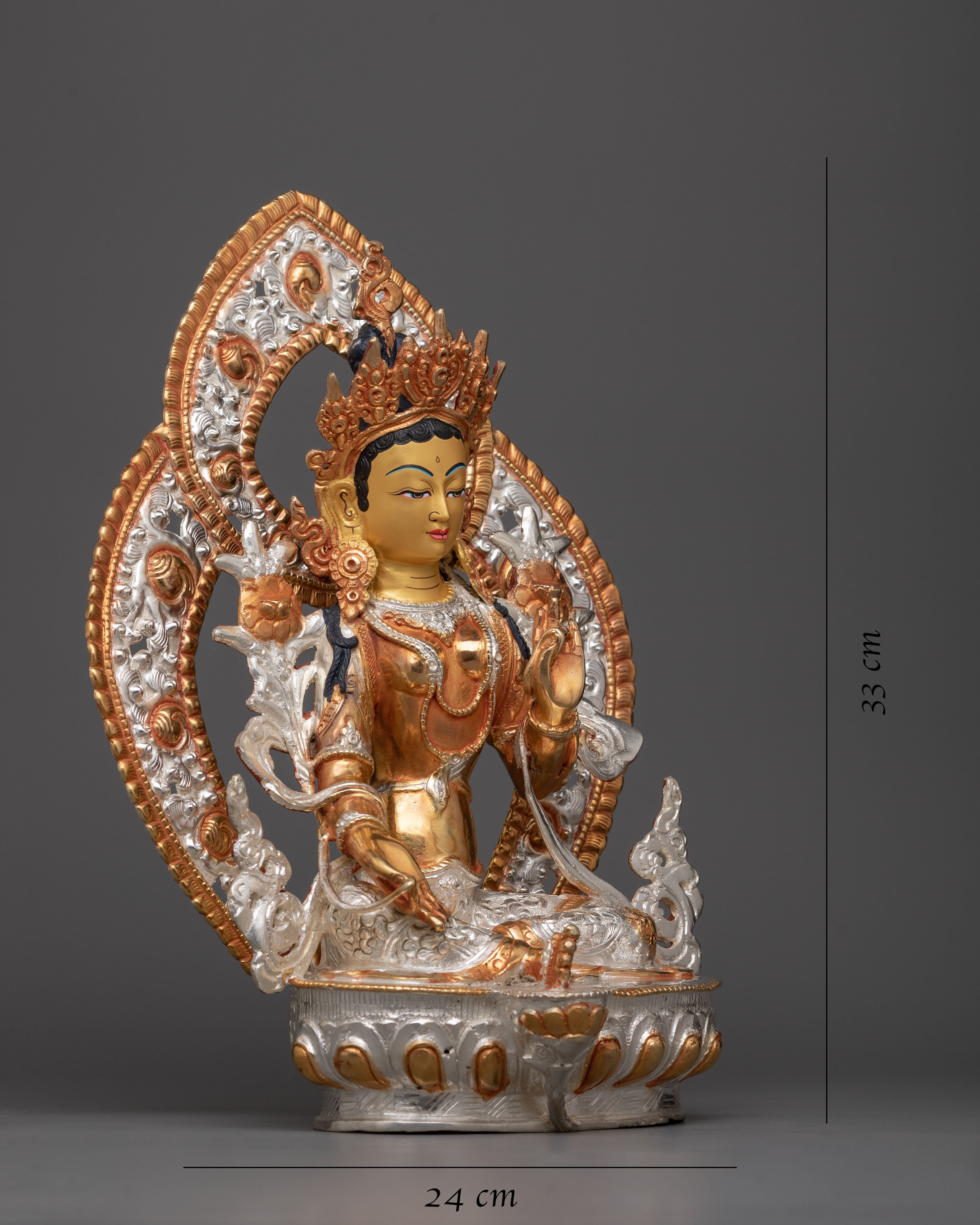 Goddess Arya Green Tara Statue | Sacred Art for Devotion and Inspiration