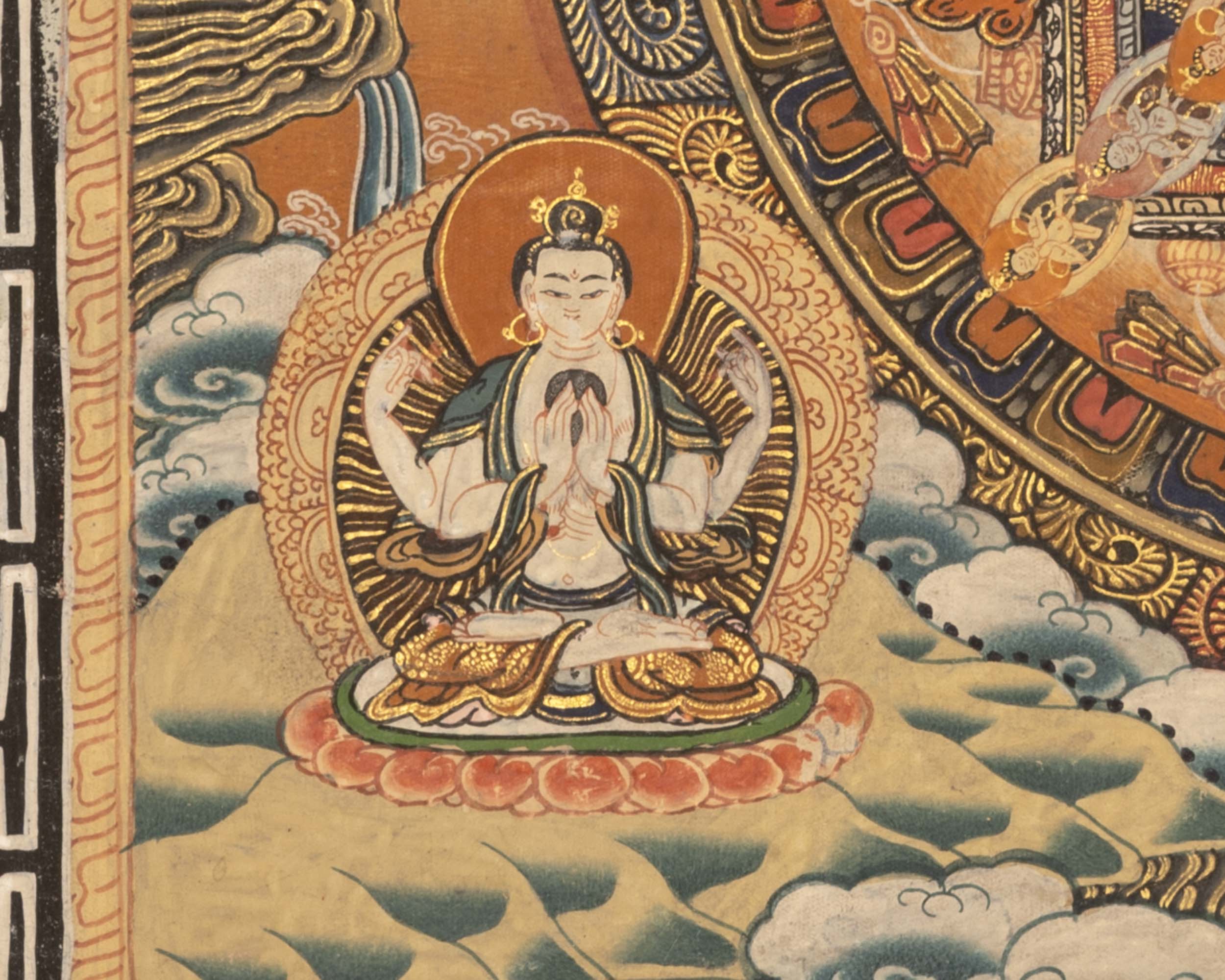 Buddhist Mandala Thangka | Traditional Tibetan Art
